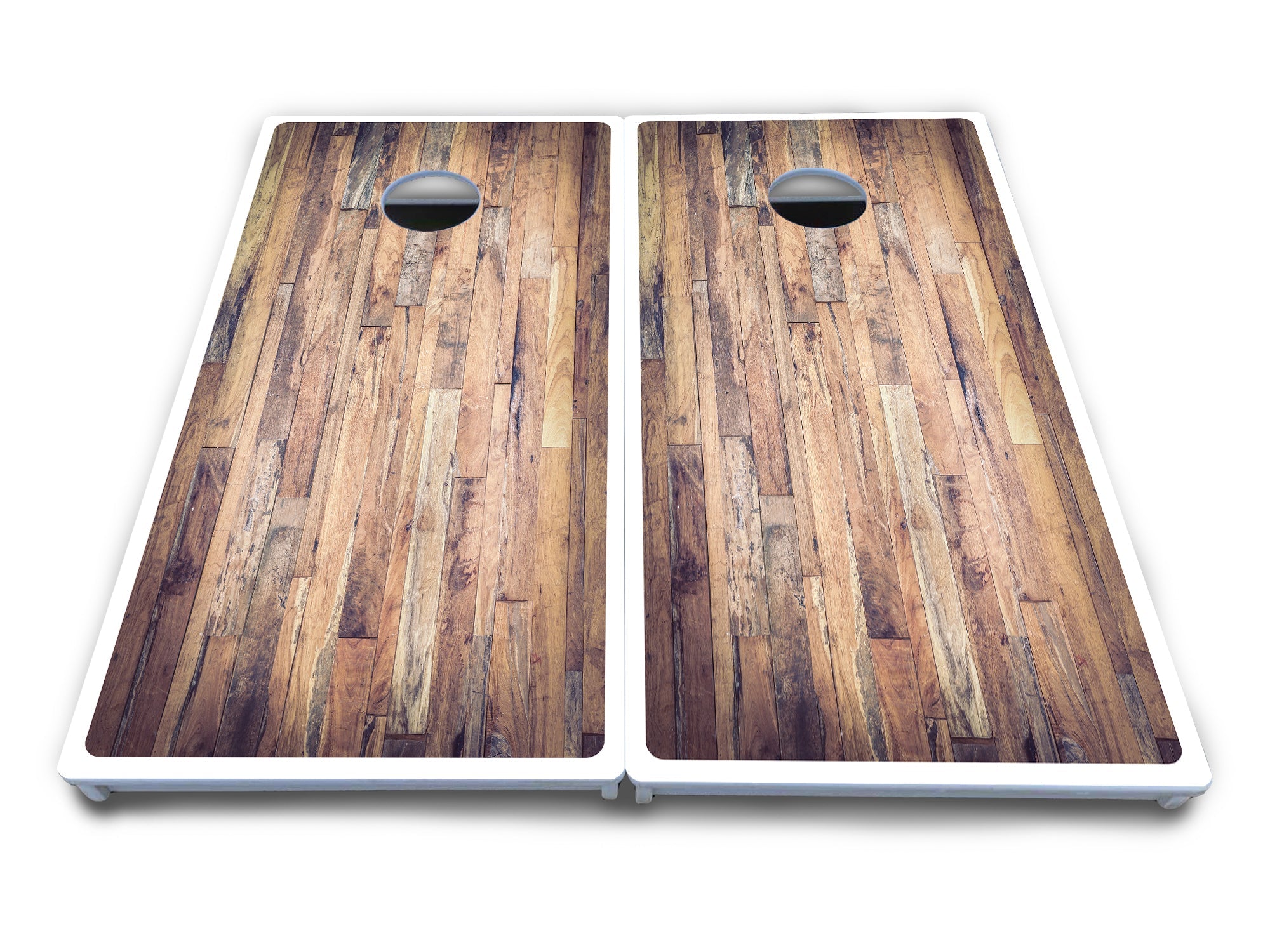 Barnwood Planks Cornhole Boards - All Weather Series