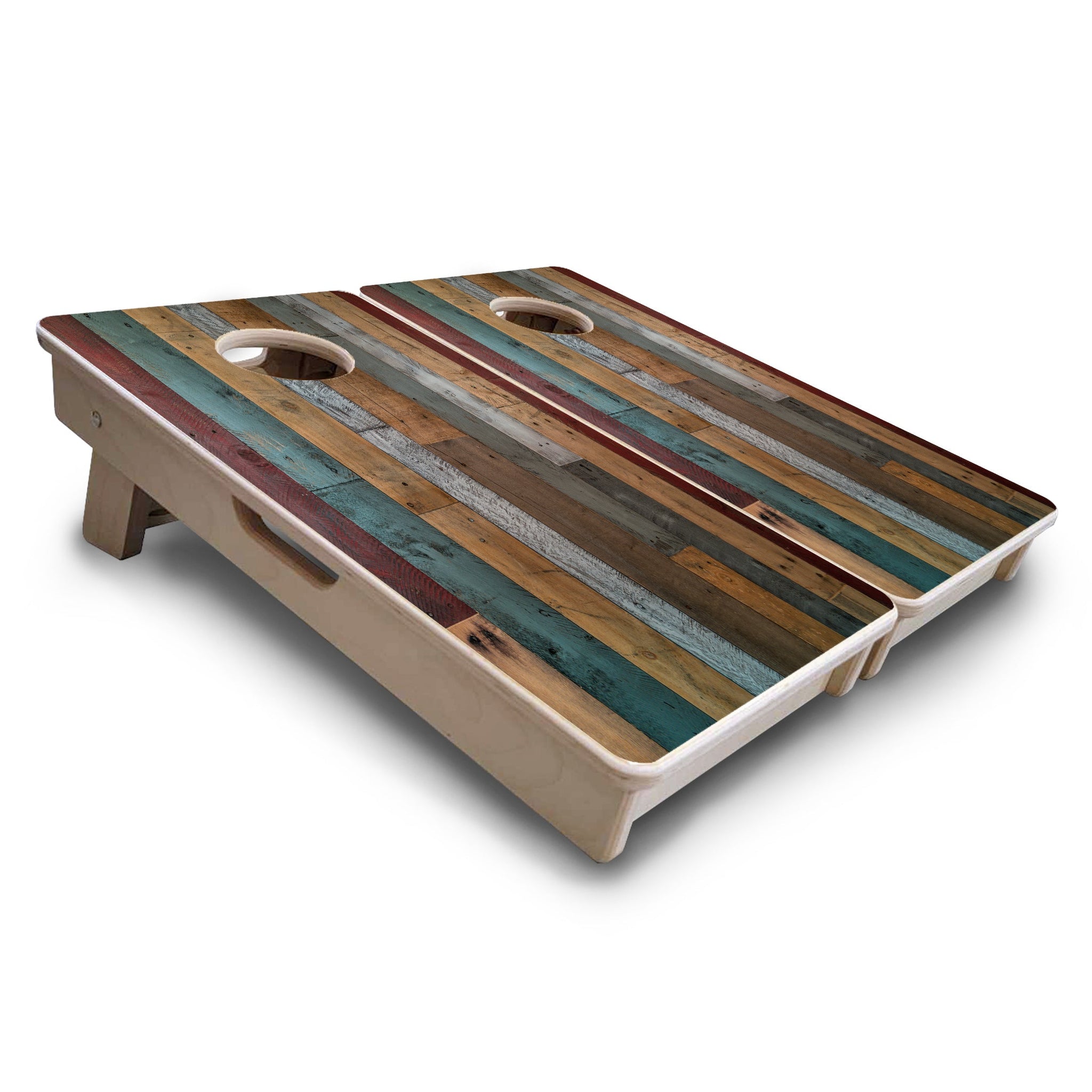 Mini Cornhole Boards - Metallic Wood Planks
