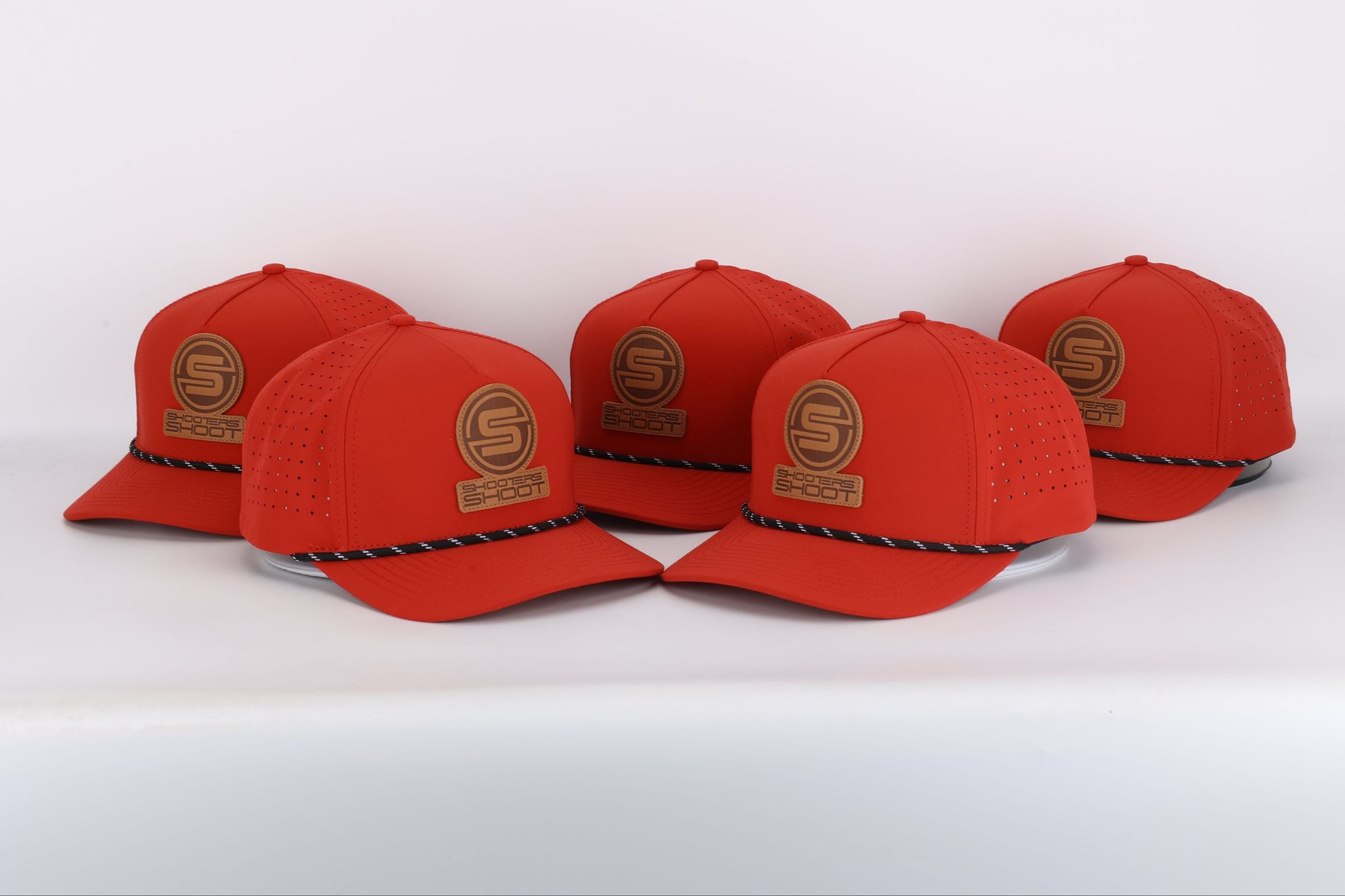 Killshots Cornhole 5 Panel Snap-Back Rope Hat - Leather Patch