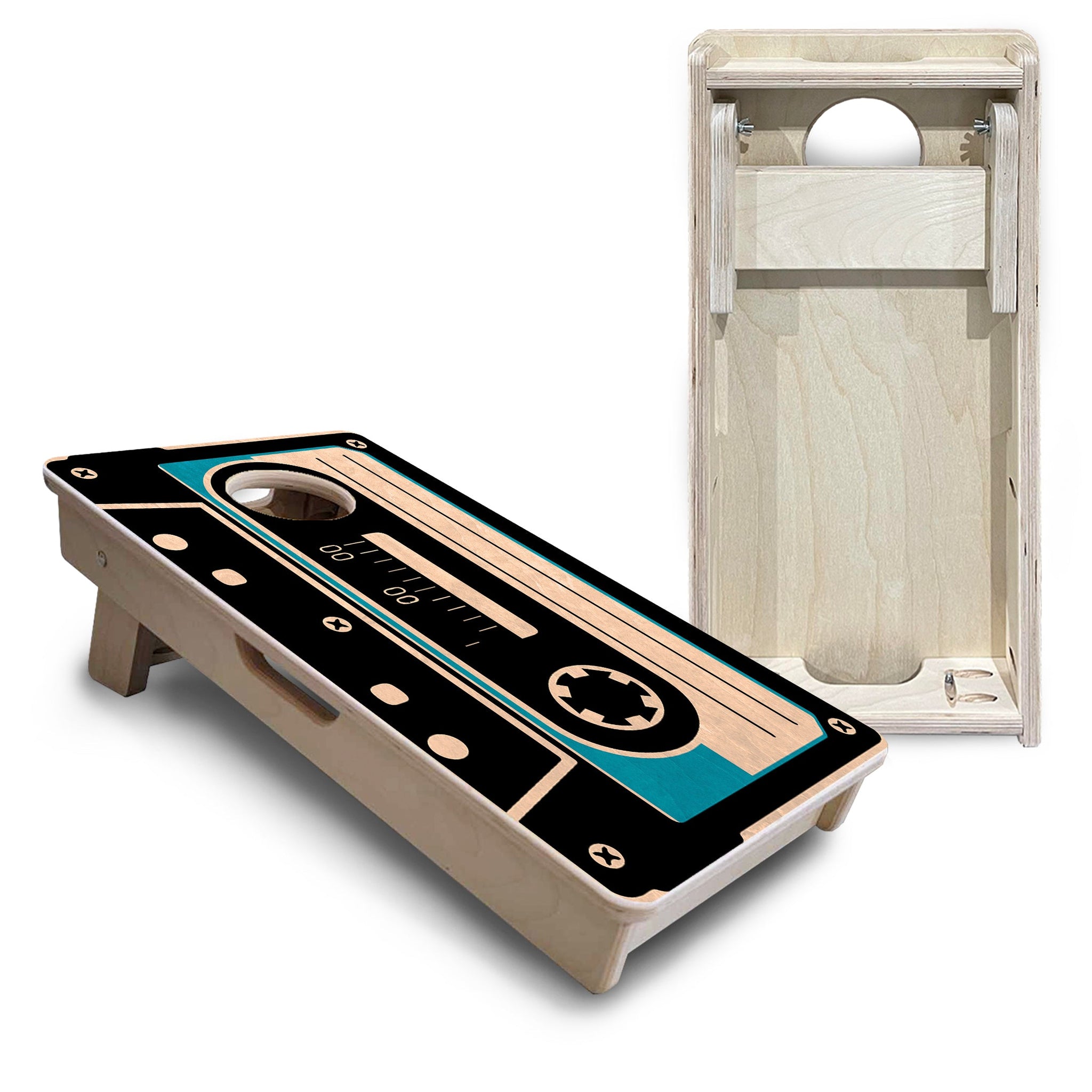 Mini Cornhole Boards - Cassette Tape