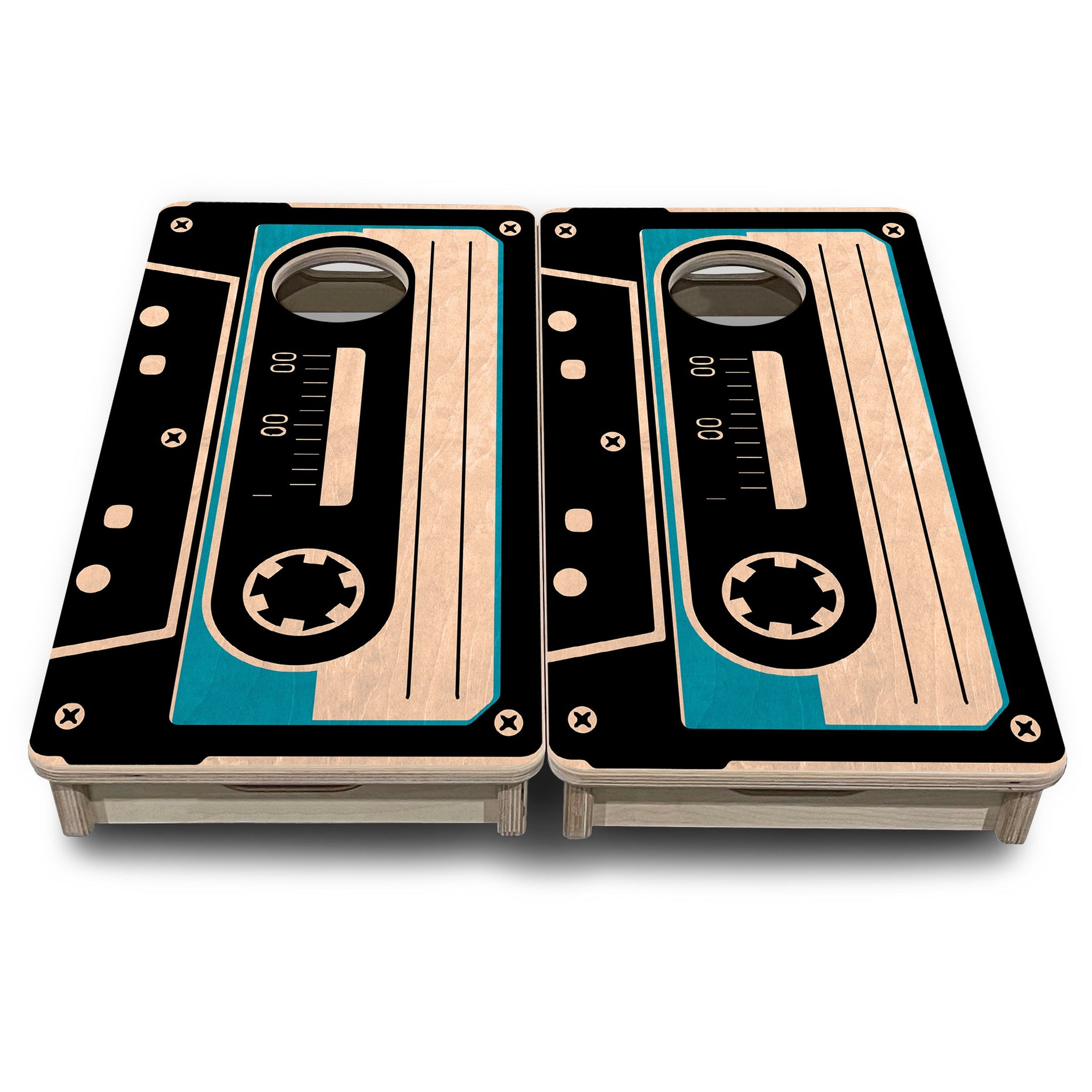 Mini Cornhole Boards - Cassette Tape