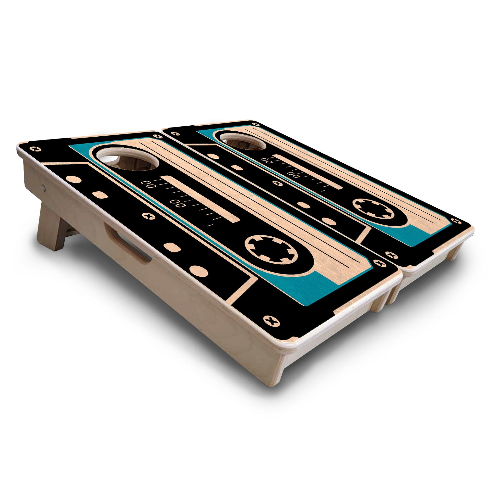 Mini Cornhole Boards - Cassette Tape