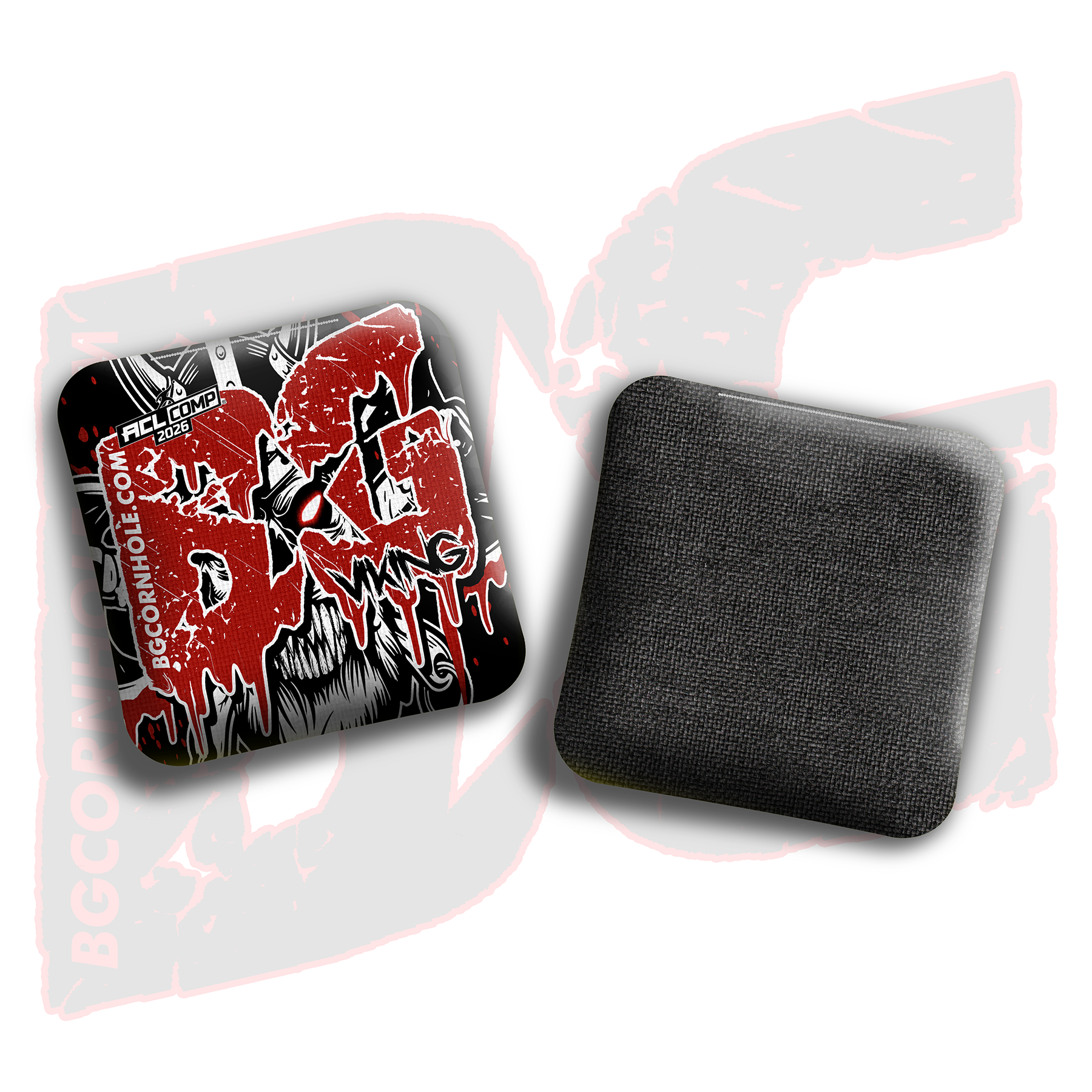 BG Cornhole 2026 COMP BG VIKING - "Halloween" - ACL Comp Stamped Cornhole Bags - SET OF 4 BAGS