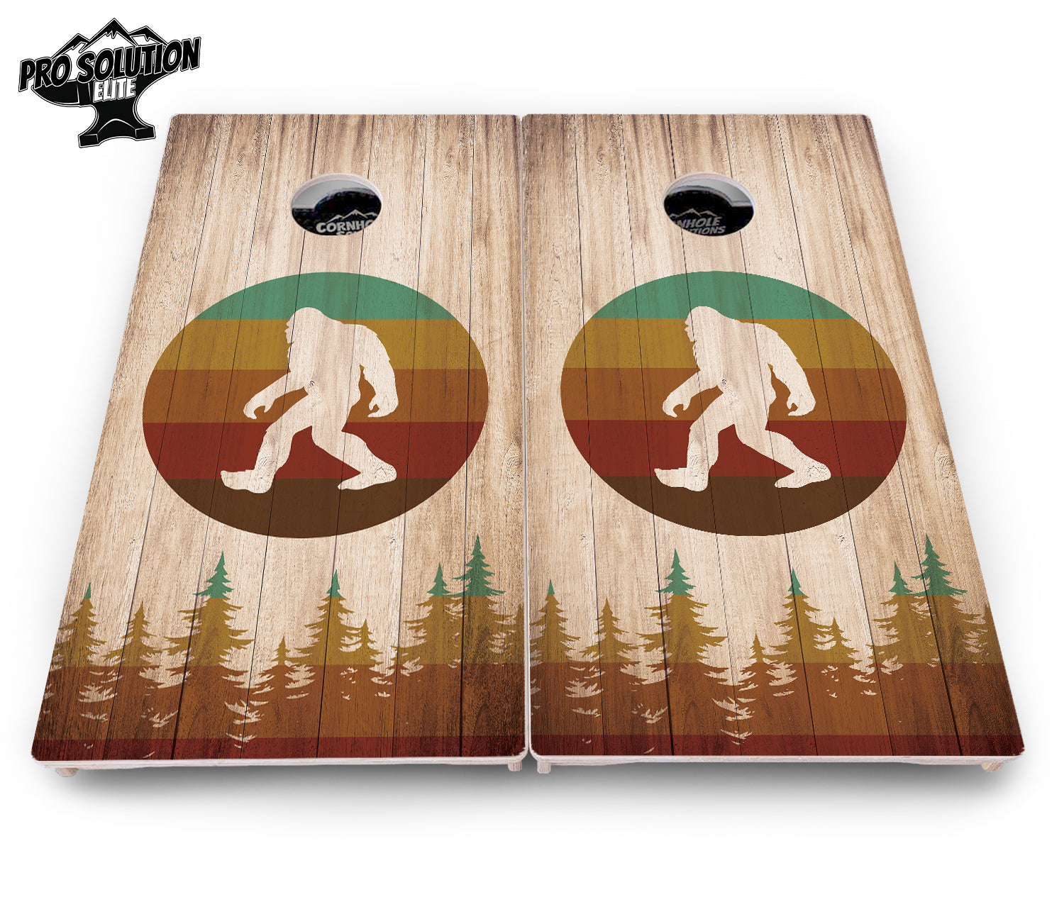 Bigfoot Circle Cornhole Boards - Pro Solution Elite Series