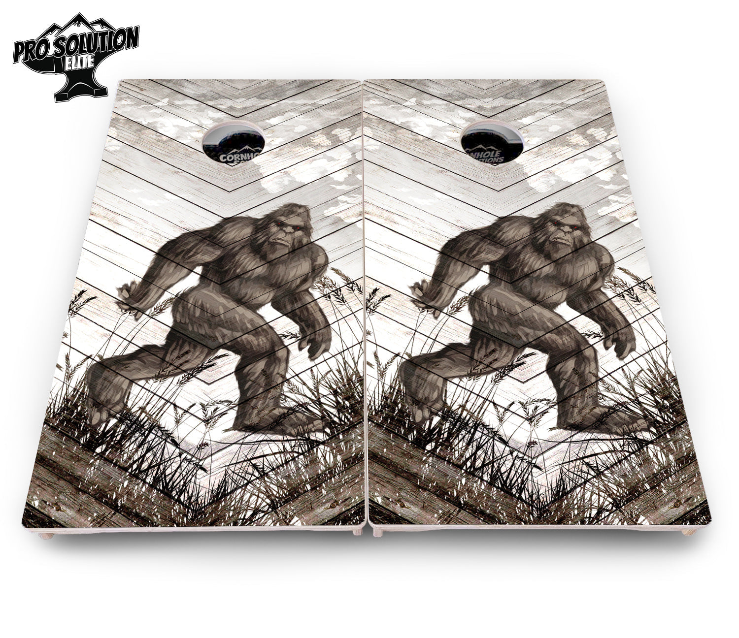 Bigfoot Whitewash Cornhole Boards - Pro Solution Elite Series