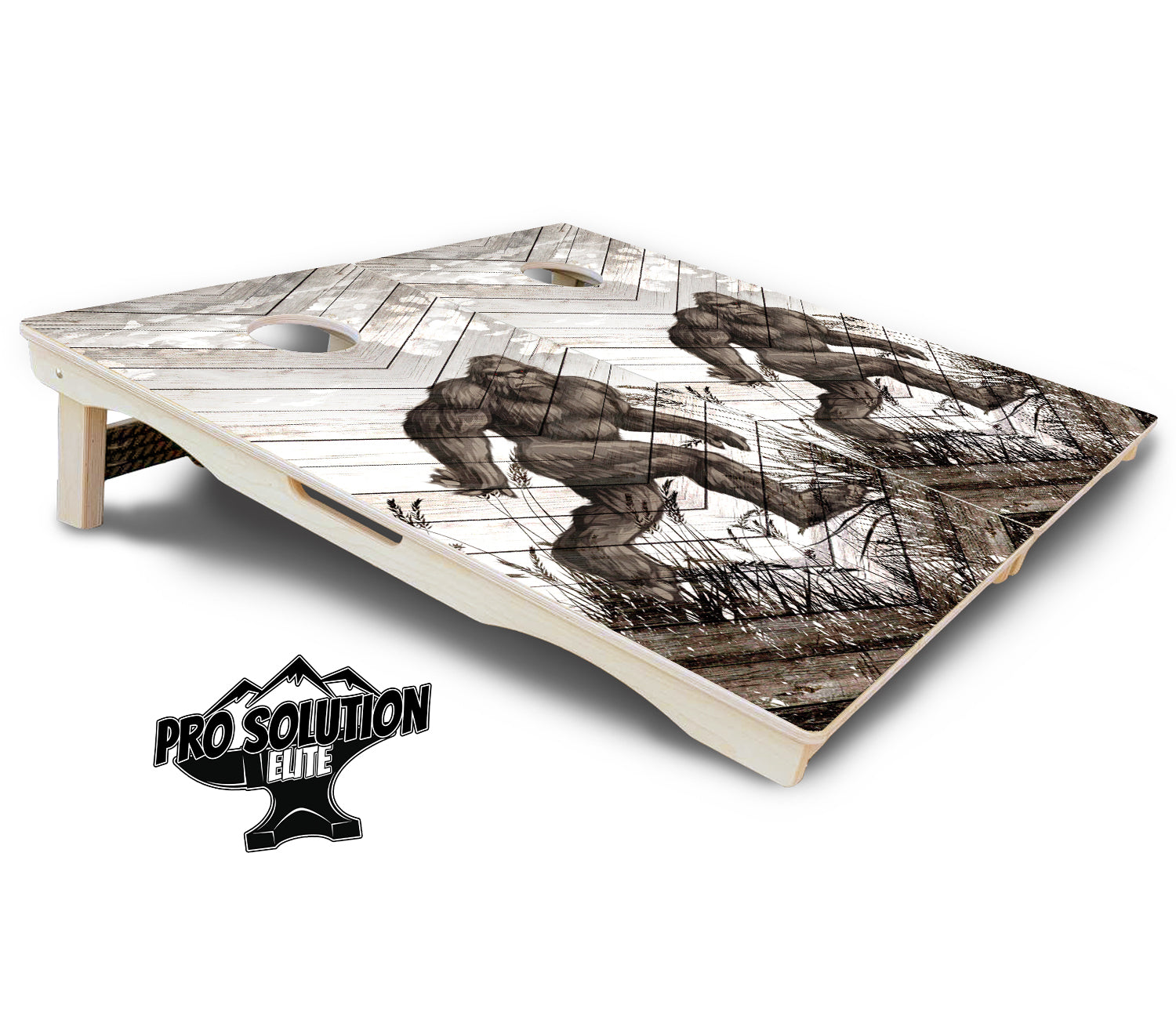 Bigfoot Whitewash Cornhole Boards - Pro Solution Elite Series