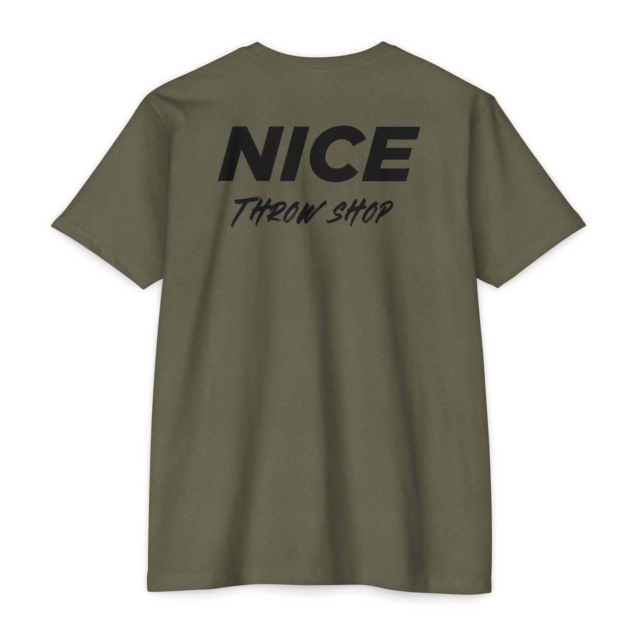 NICE Throw Shop Unisex Tee Black Logo – Multiple Colors