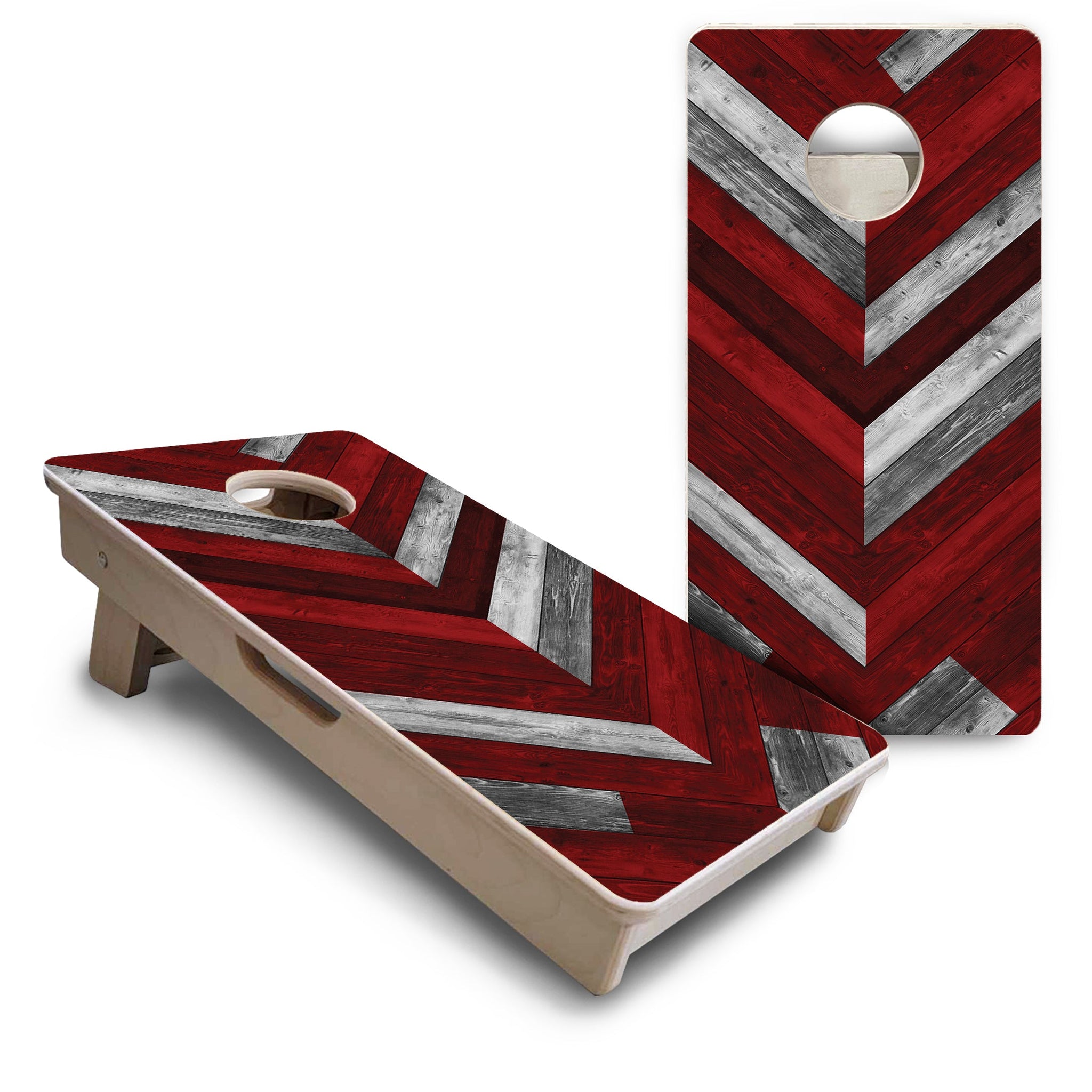 Mini Cornhole Boards - Herringbone Designs