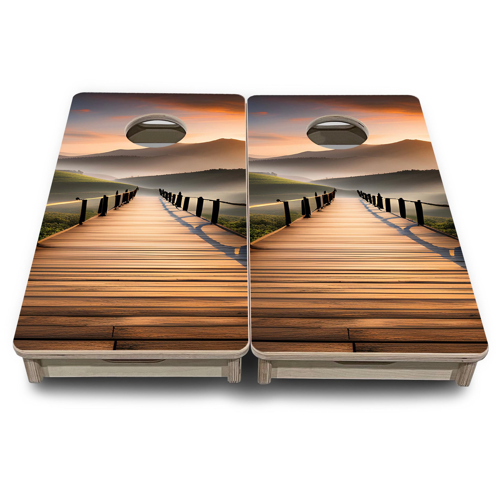 Mini Cornhole Boards - Wooden Bridge