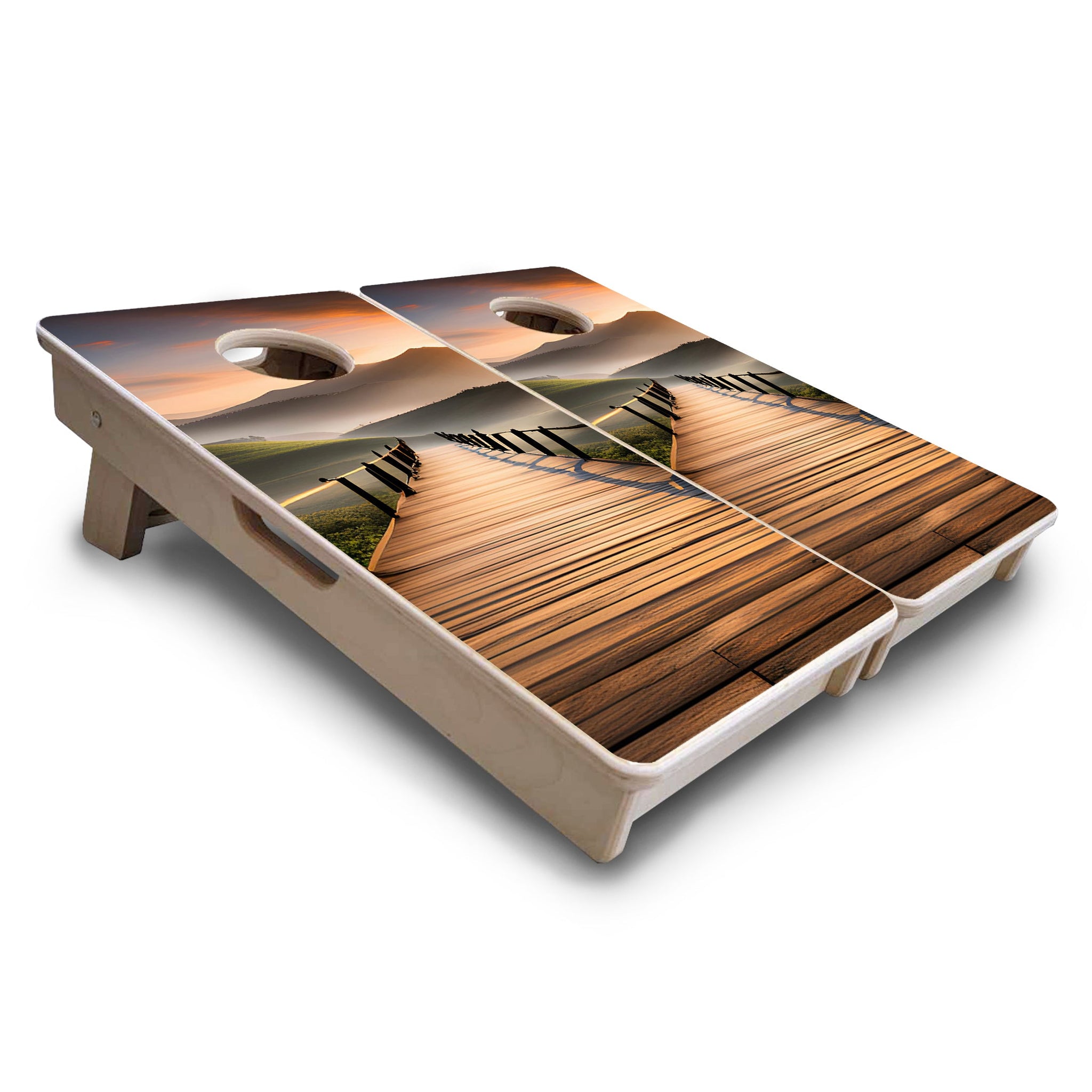 Mini Cornhole Boards - Wooden Bridge