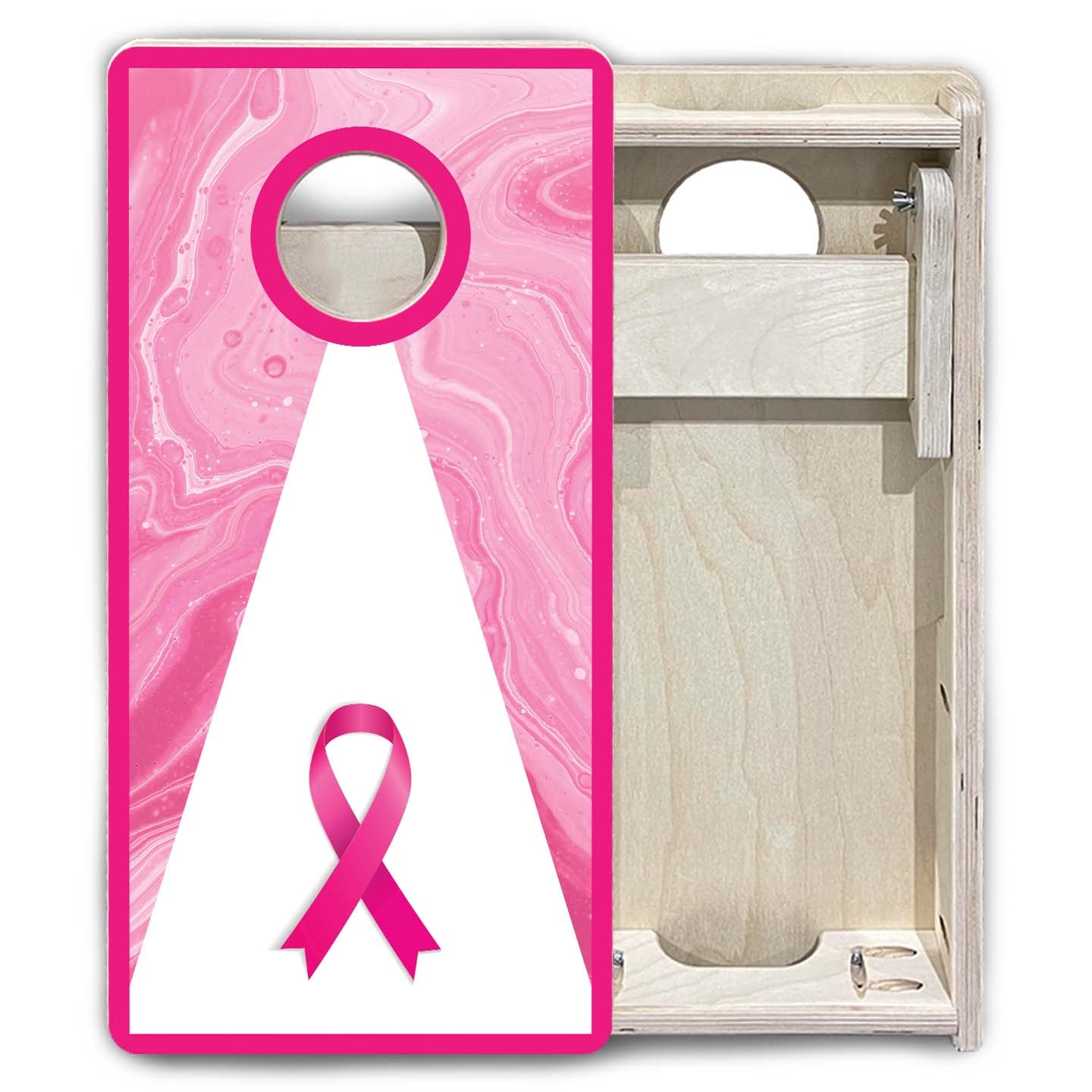 Mini Cornhole Boards - Cancer Awareness