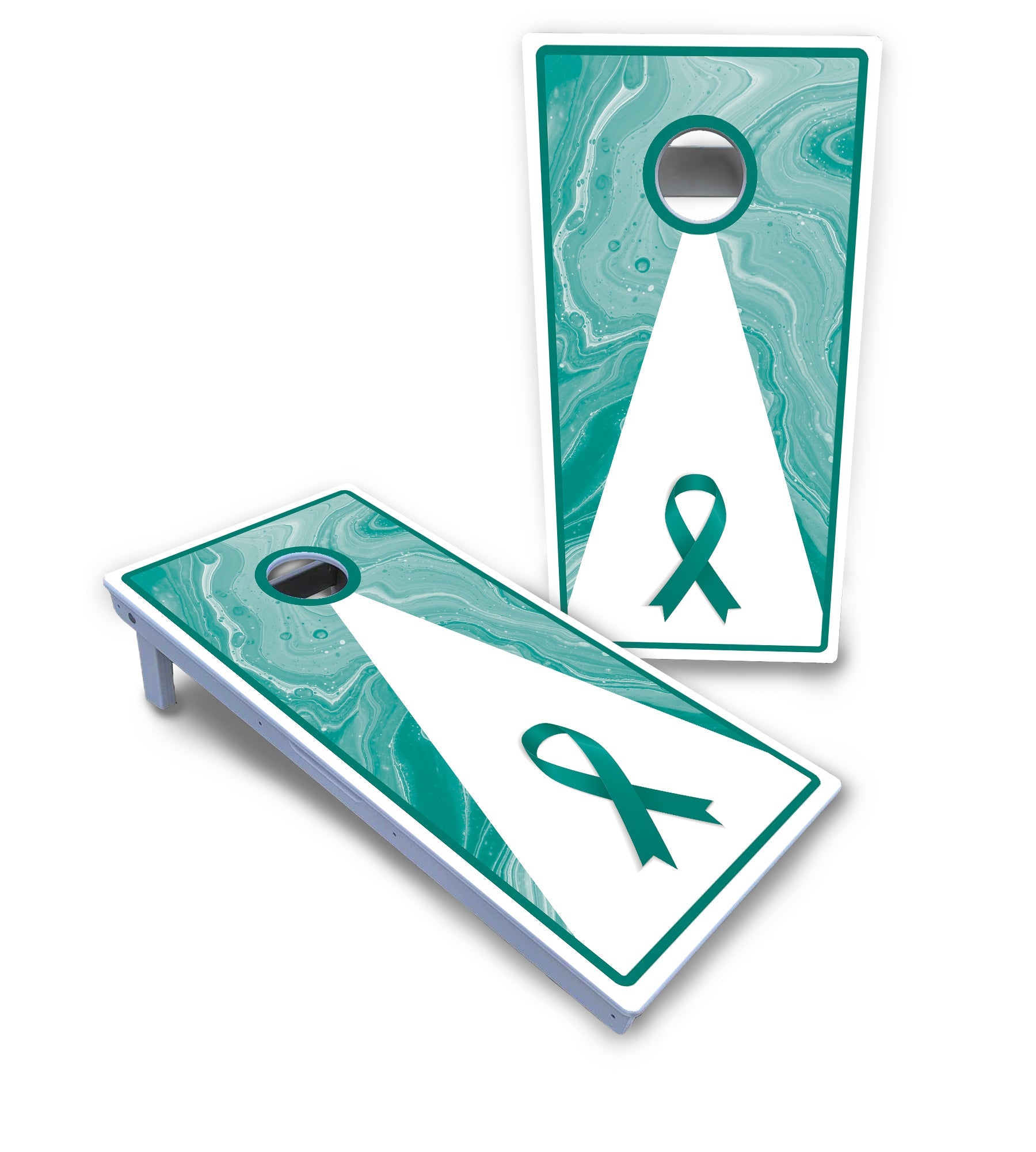 Cancer Awareness Cornhole Boards - All Weather Series