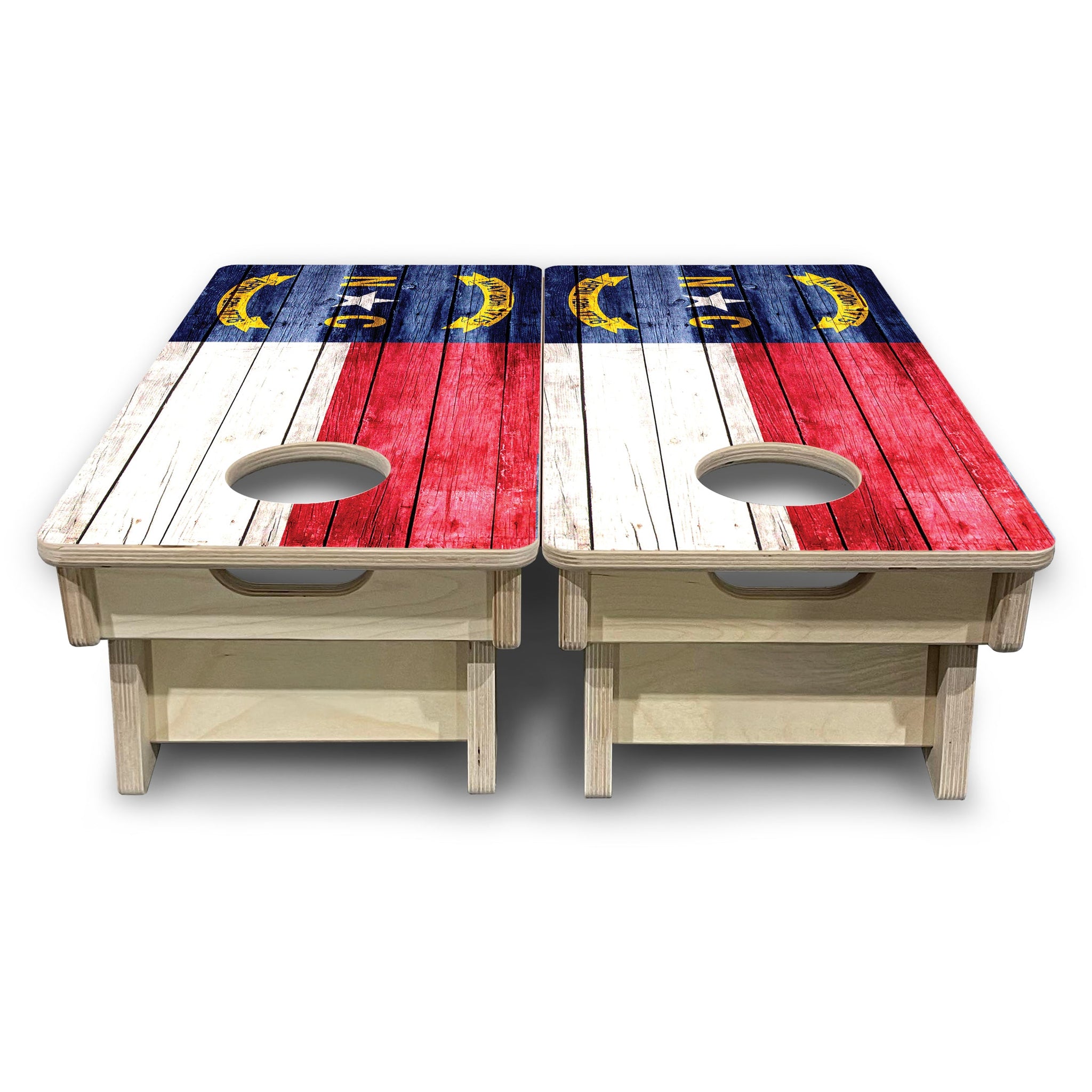 Mini Cornhole Boards - North Carolina State Flag