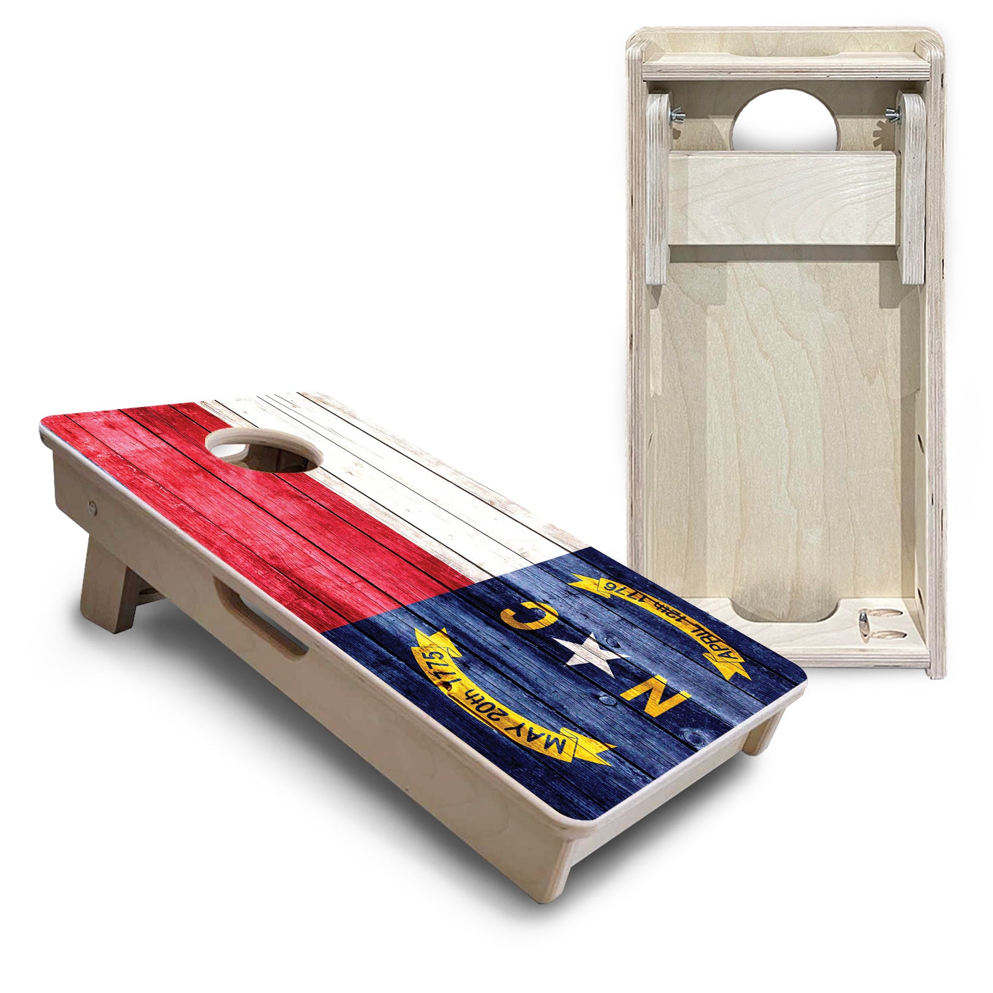 Mini Cornhole Boards - North Carolina State Flag