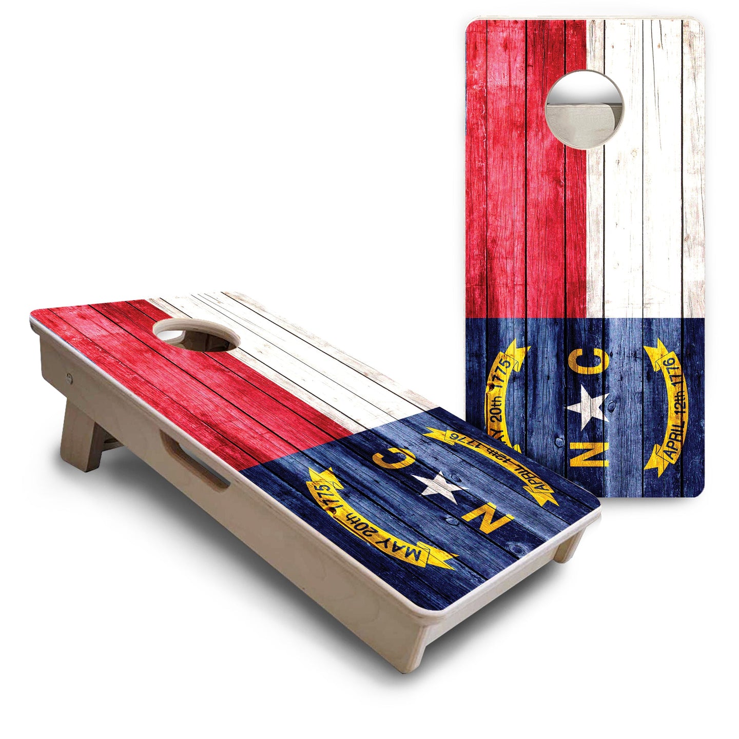 Mini Cornhole Boards - North Carolina State Flag