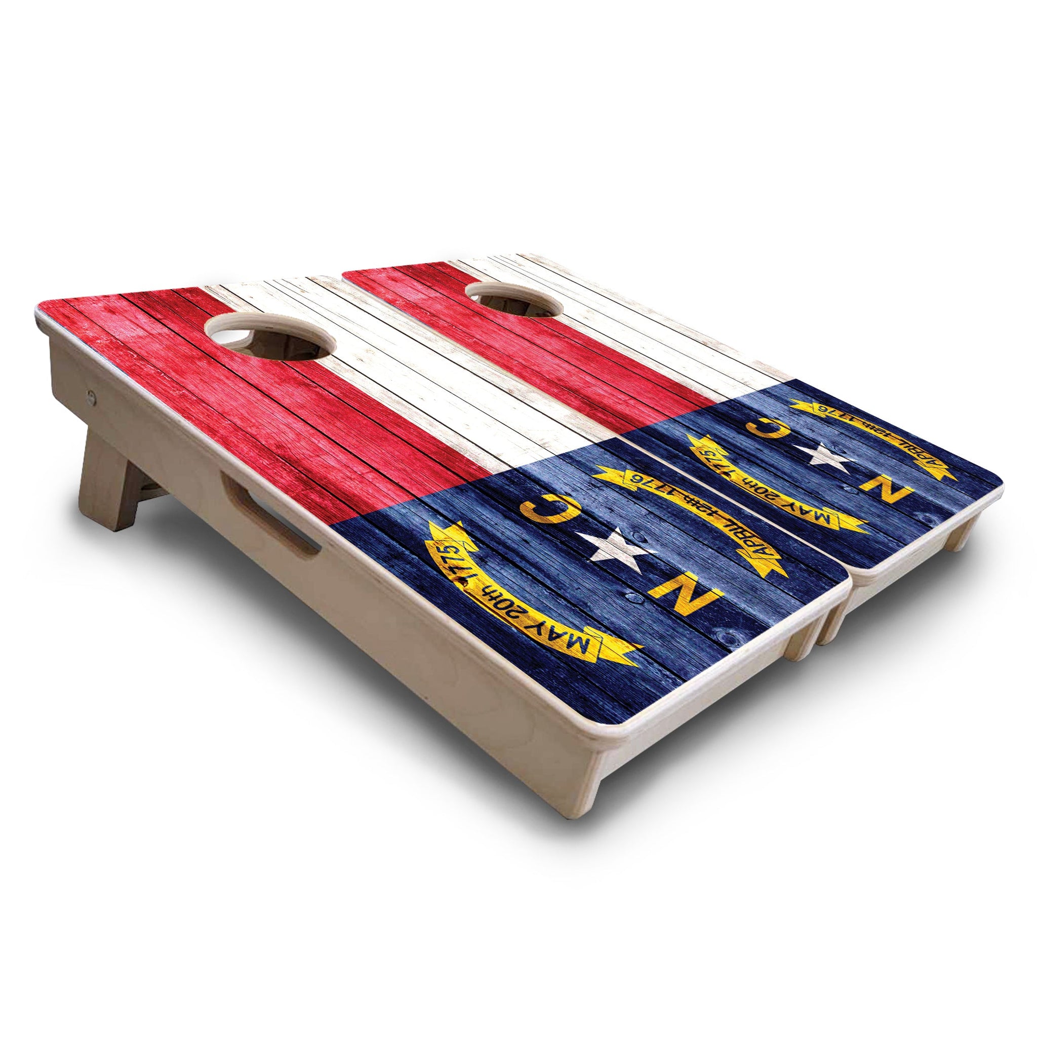 Mini Cornhole Boards - North Carolina State Flag