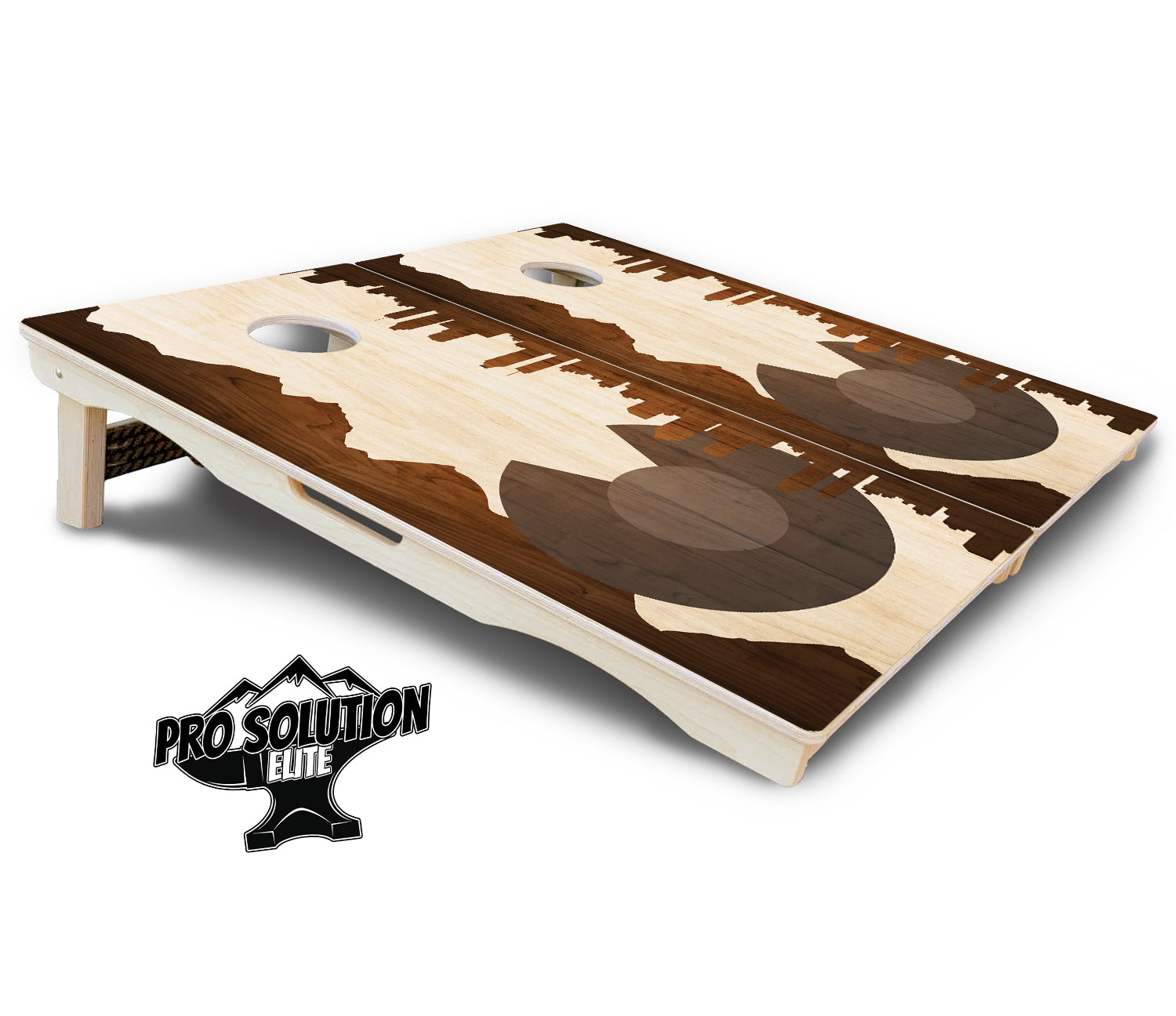 Colorado Wood Skyline Cornhole Boards - Pro Solution Elite Series