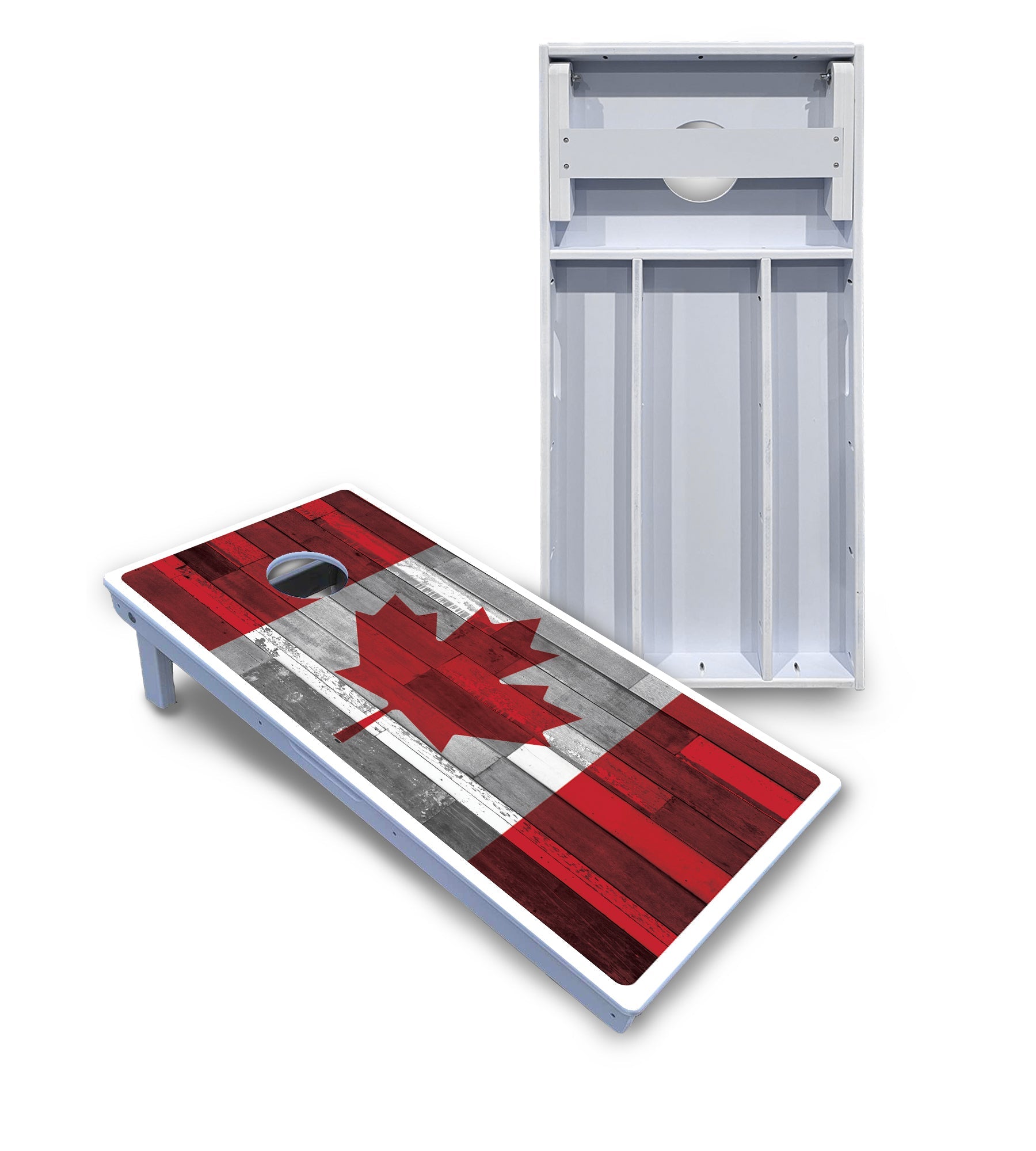 USA / Canada / Union Jack Plank Flag Cornhole Boards - All Weather Series
