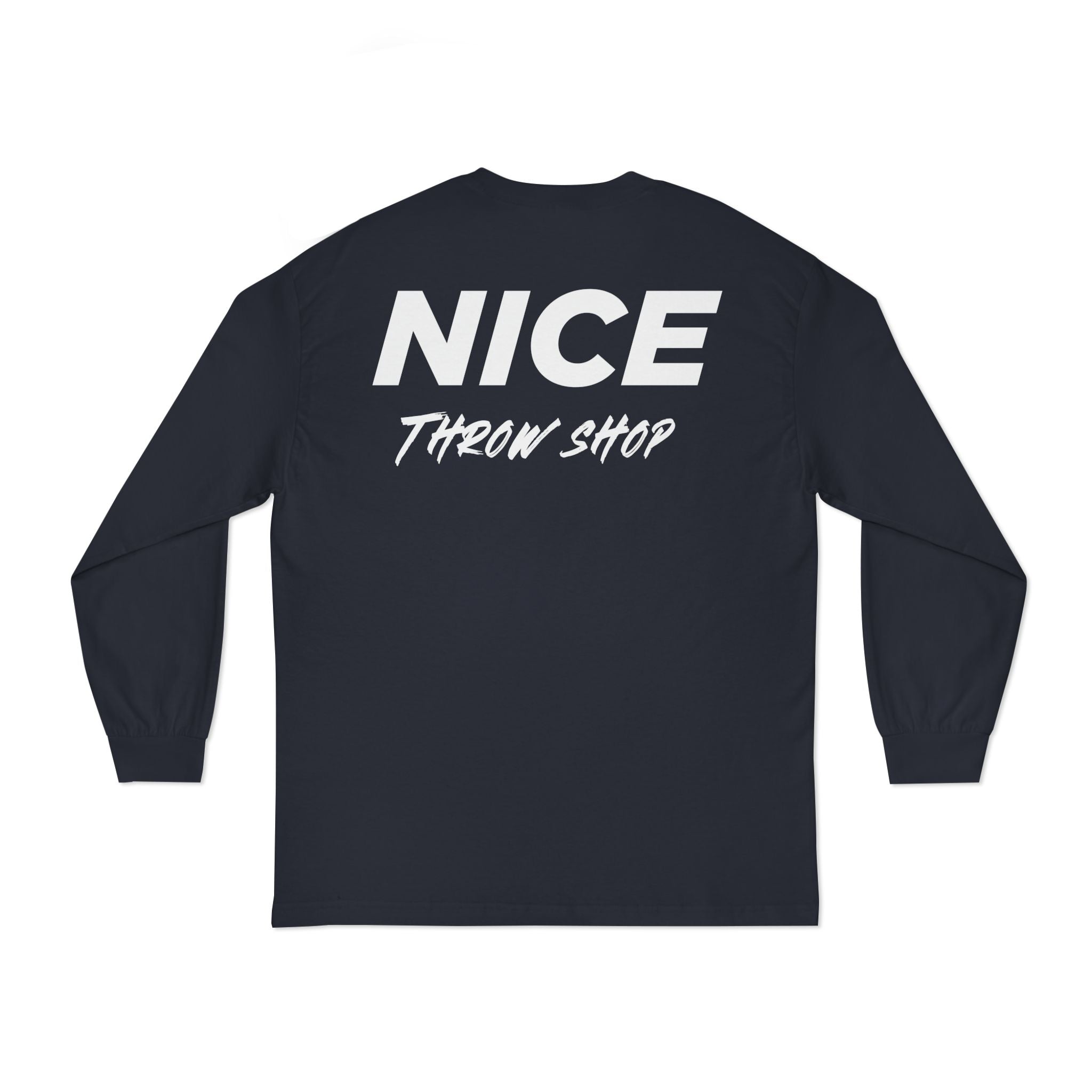 NICE Throw Shop Unisex Long Sleeve Tee with NTS Design – Multiple Colors