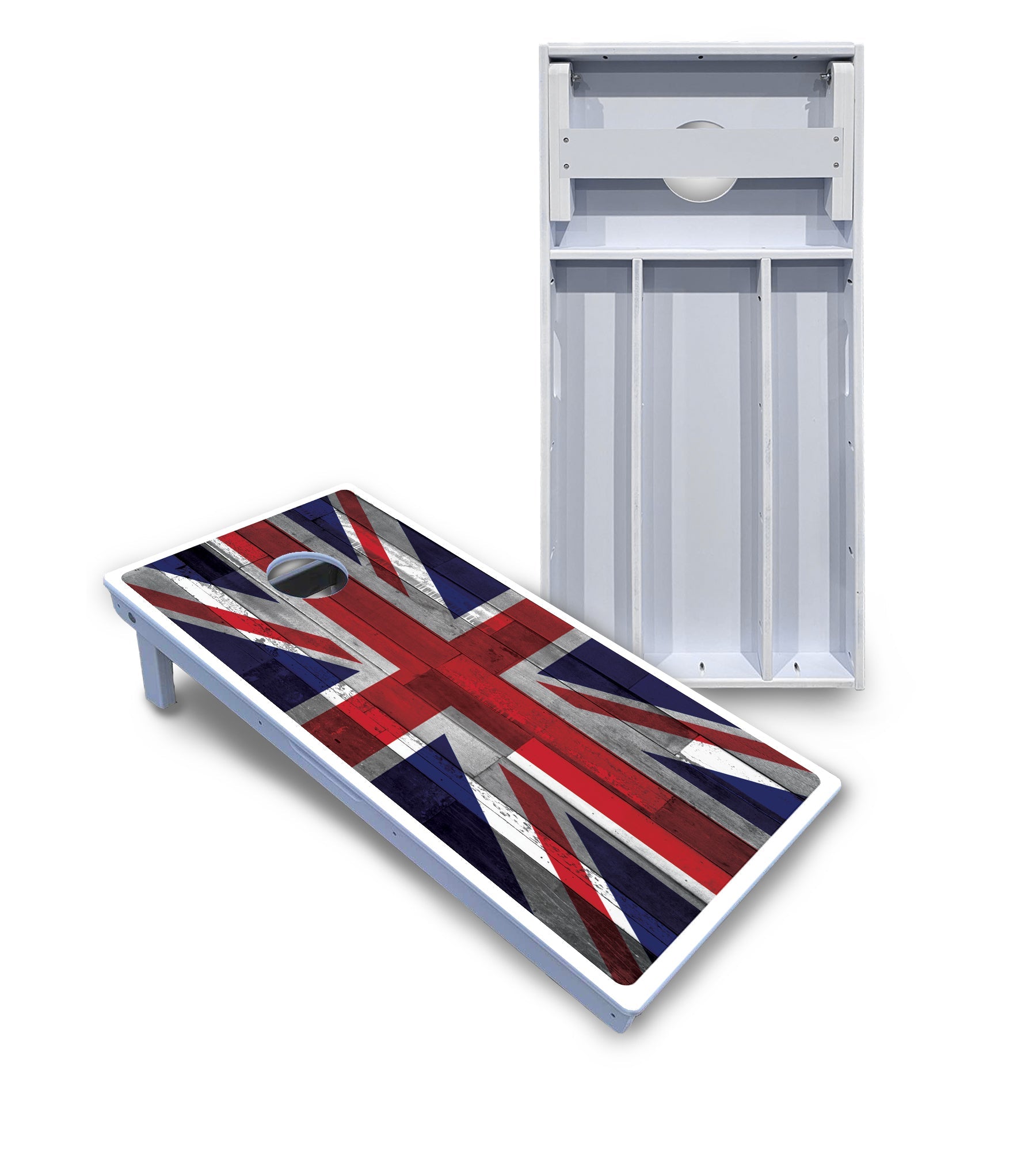 USA / Canada / Union Jack Plank Flag Cornhole Boards - All Weather Series
