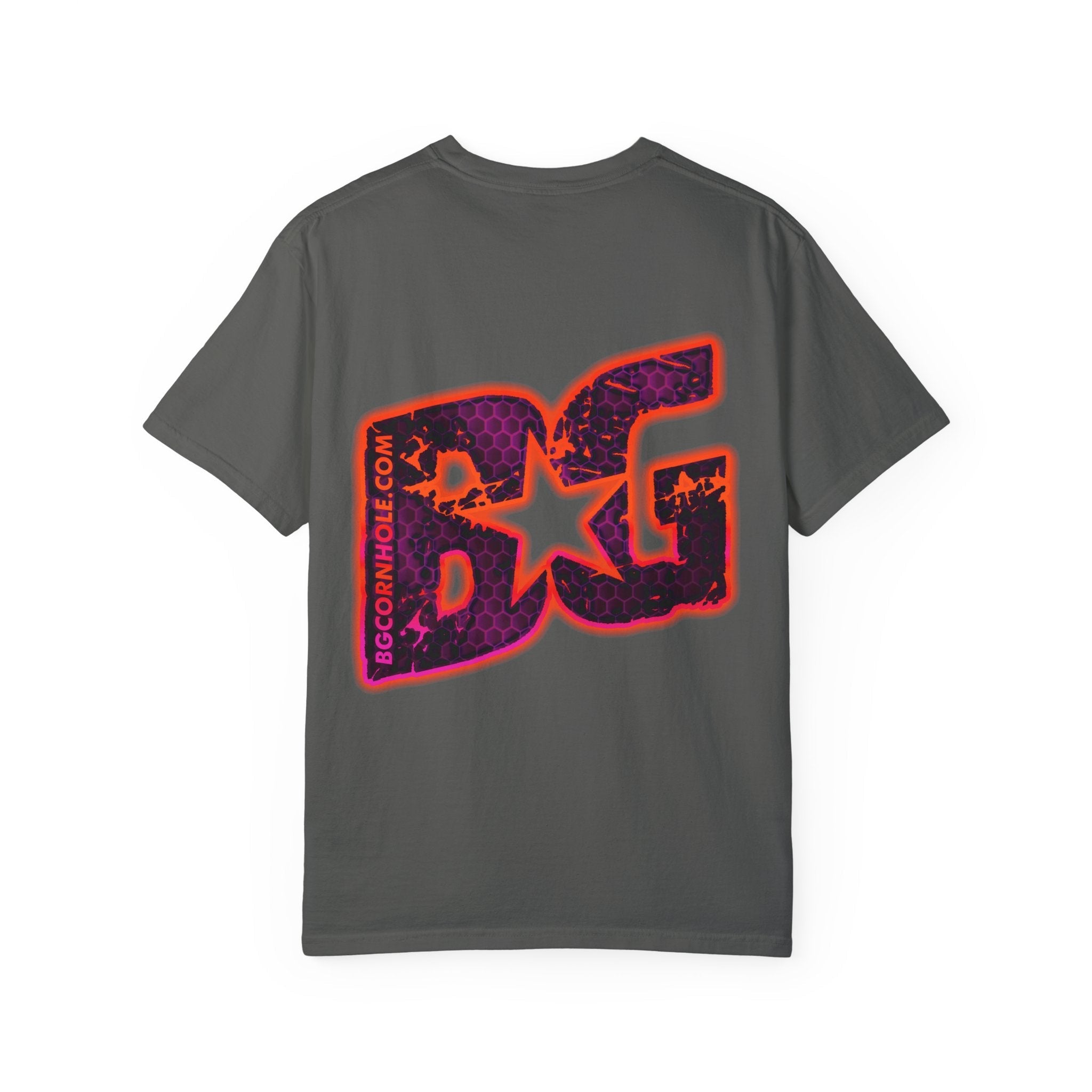 BG Cornhole Orange/Purple Hex Glow Unisex Comfort Colors - Multiple Colors