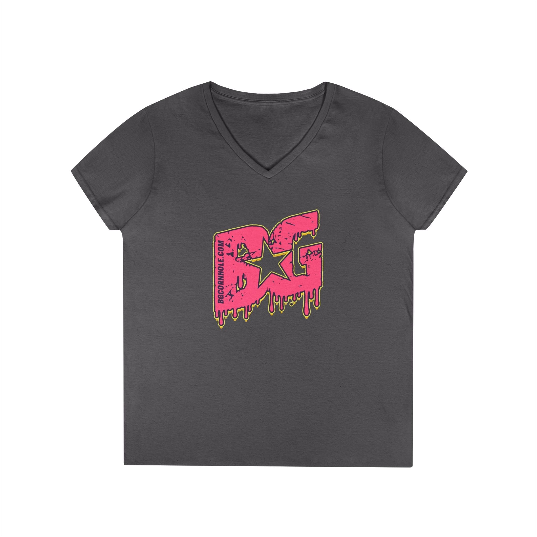 BG Cornhole Women's Drip V-Neck T-Shirt - Multiple Colors