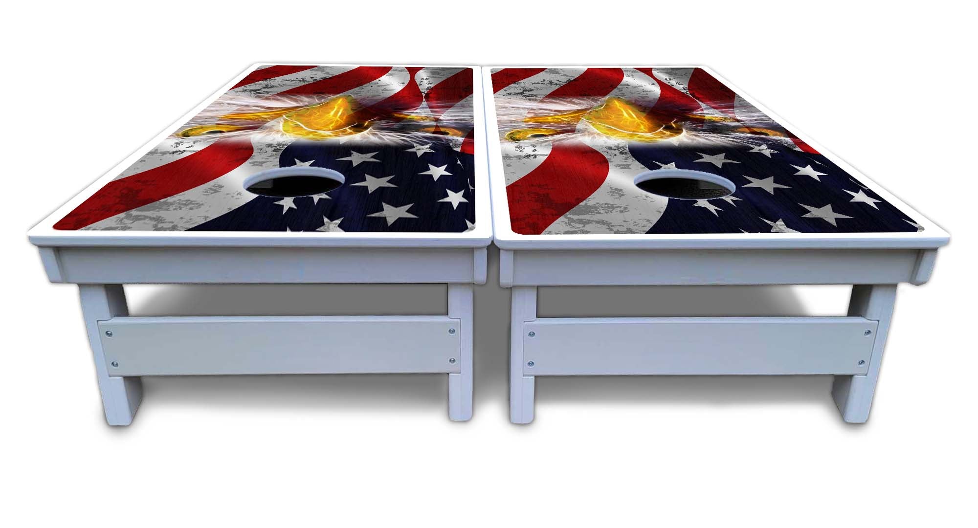 Electric Eagle Cornhole Boards - All Weather Series