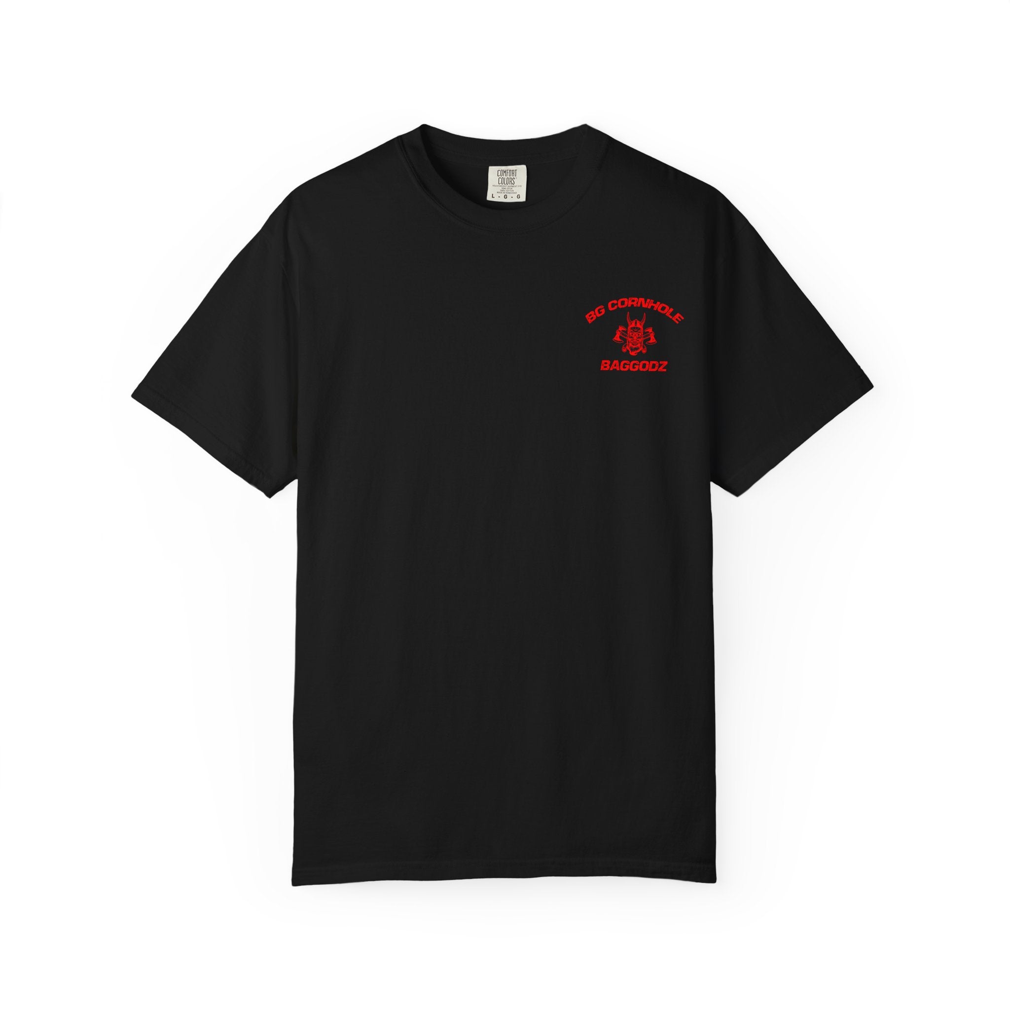 BG Cornhole Red Wavy Badgodz Unisex Tee - Multiple Colors