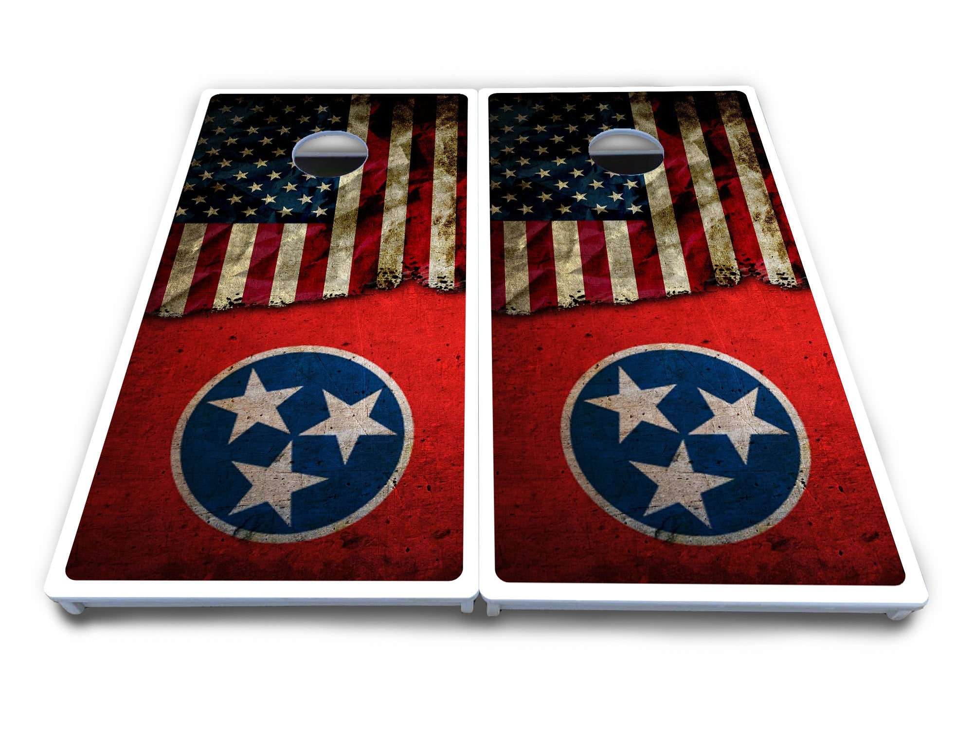 TN/USA Red Flag Cornhole Boards - All Weather Series