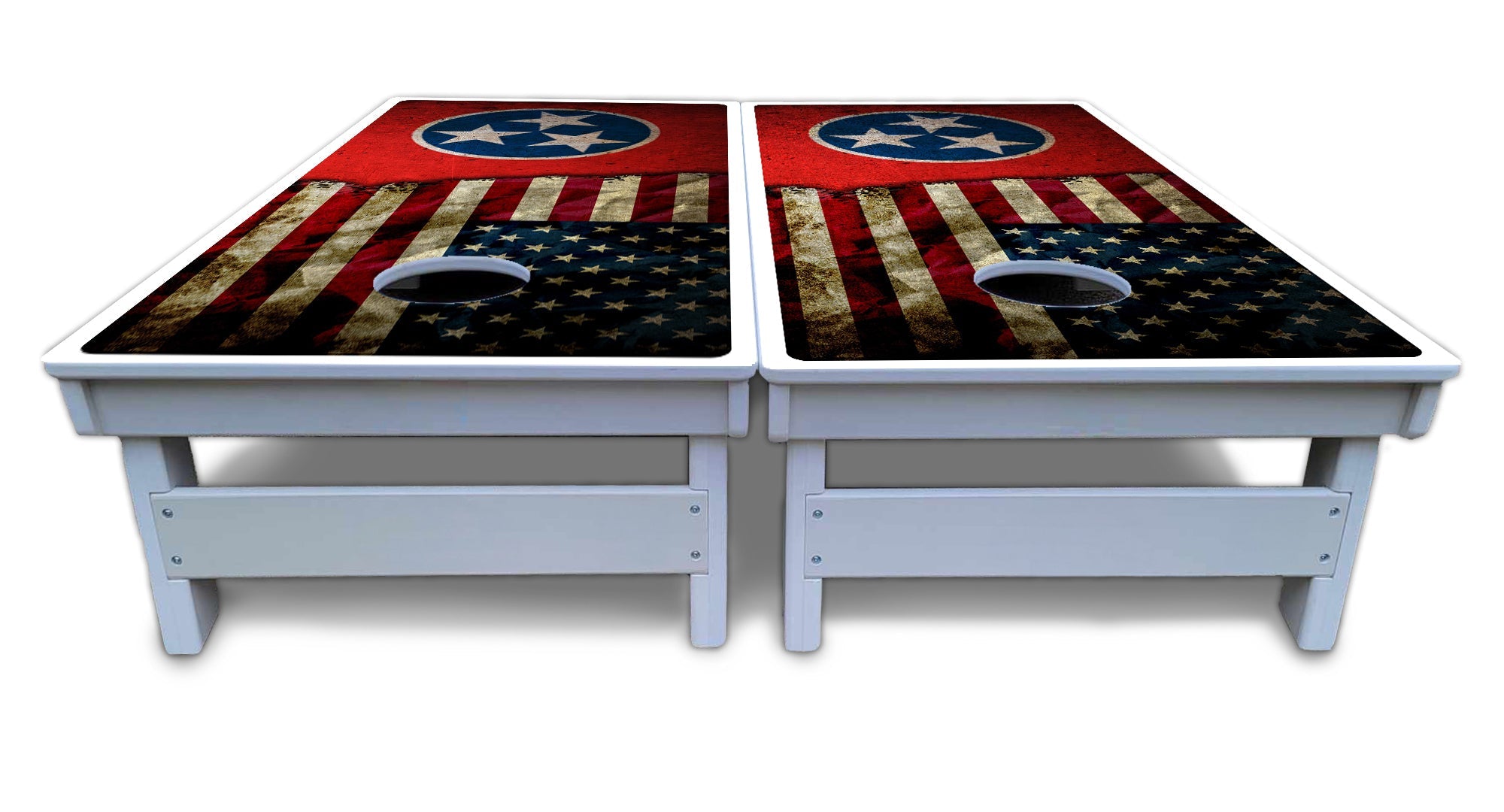 TN/USA Red Flag Cornhole Boards - All Weather Series