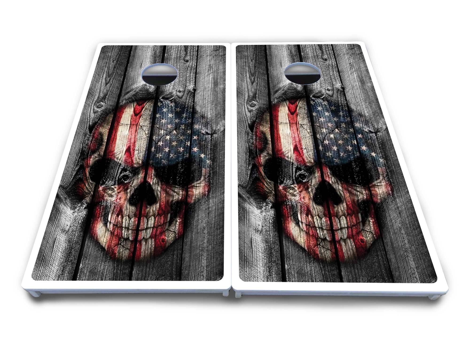 Skull Flag Cornhole Boards - All Weather Series