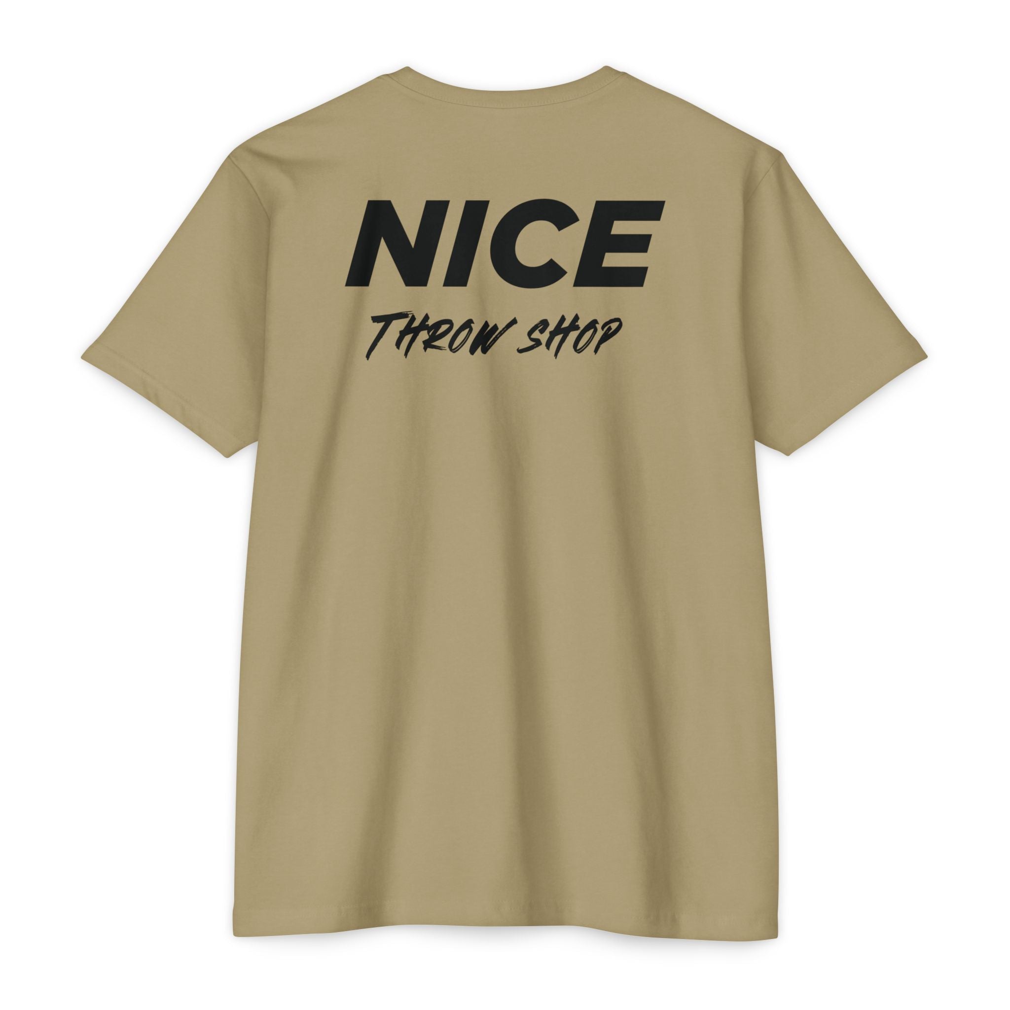 NICE Throw Shop Unisex Tee Black Logo – Multiple Colors