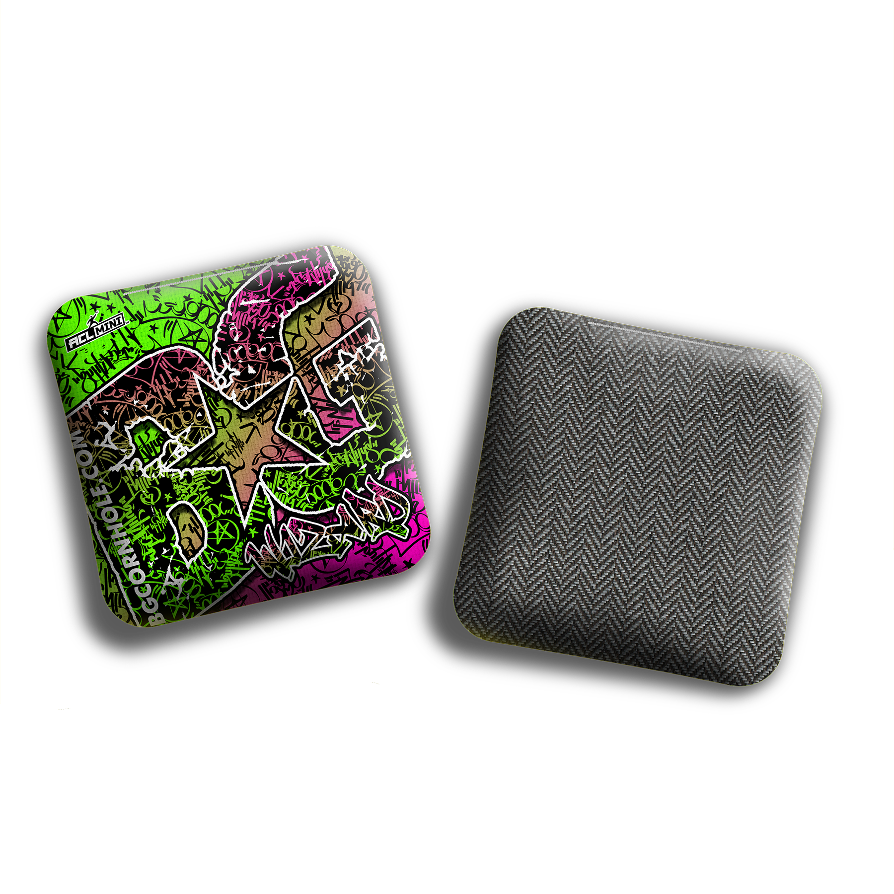 BG Cornhole 2025 BG Wizard 4" Mini Cornhole Bags - “GRAFFITI” - Set of 4 Bags