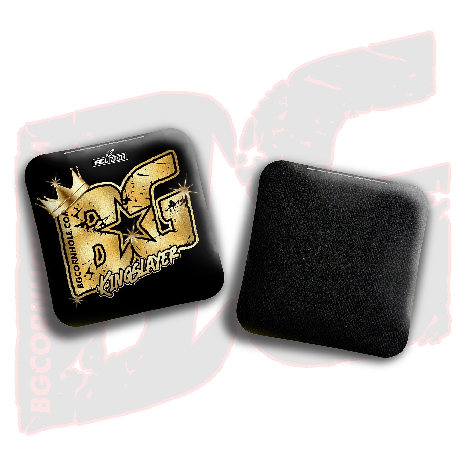 BG Cornhole 2025 BG Kingslayer 4" Mini Cornhole Bags - “Crown” - Set of 4 Bags
