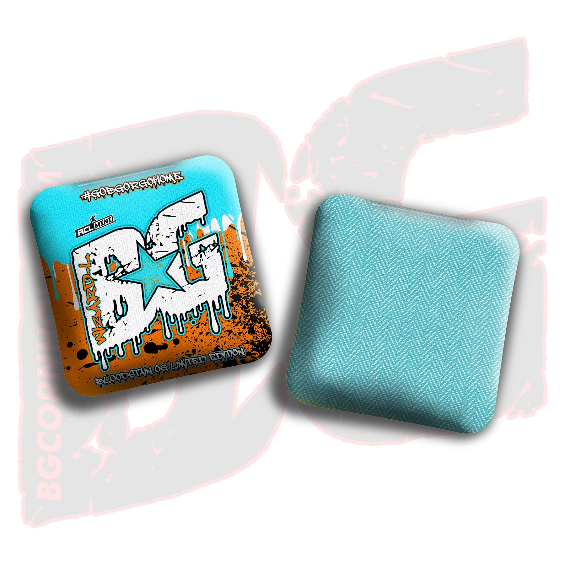 BG Cornhole 2025 BG Wizard L 4" Mini Cornhole Bags - “OG Bloodstain” - Set of 4 Bags
