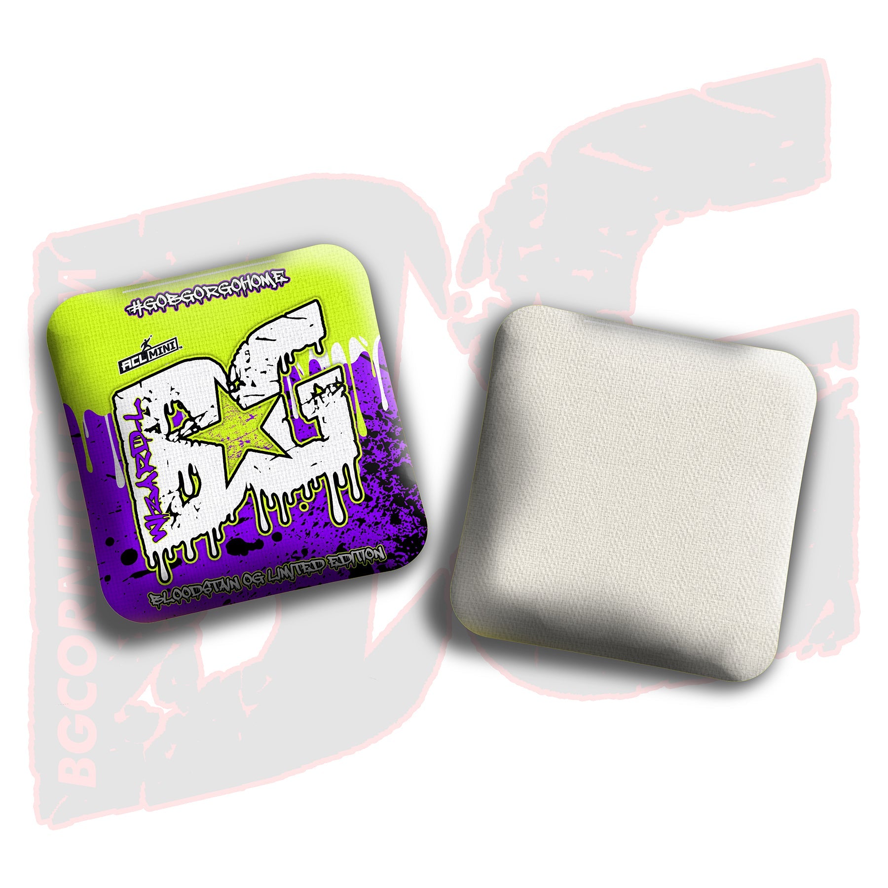 BG Cornhole 2025 BG Wizard L 4" Mini Cornhole Bags - “OG Bloodstain” - Set of 4 Bags