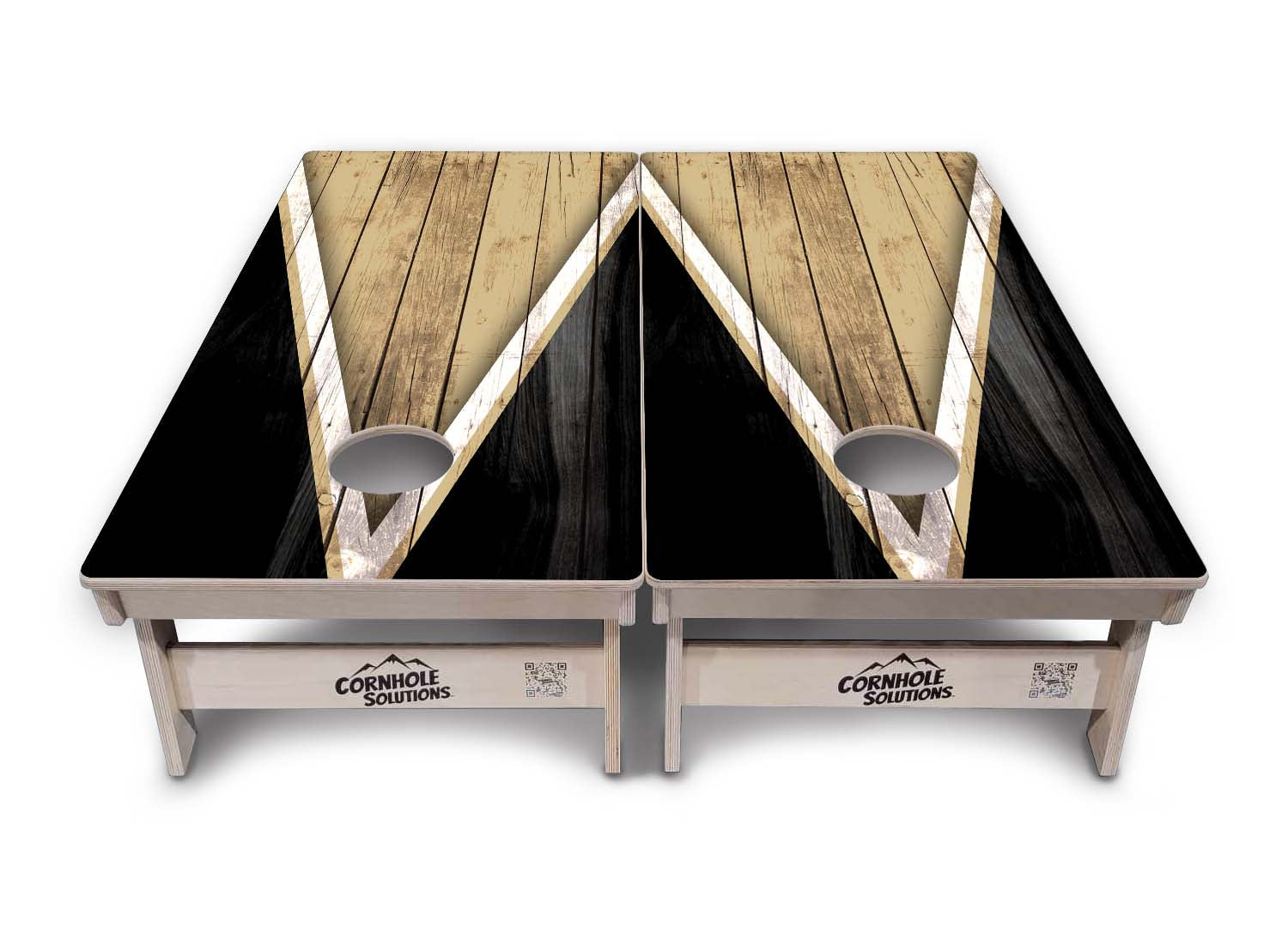 Team Color Triangle Cornhole Boards - Professional Tournament Series