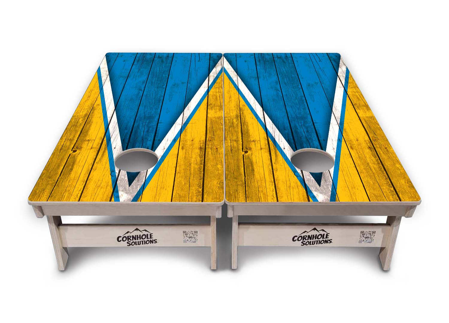 Team Color Triangle Cornhole Boards - Professional Tournament Series