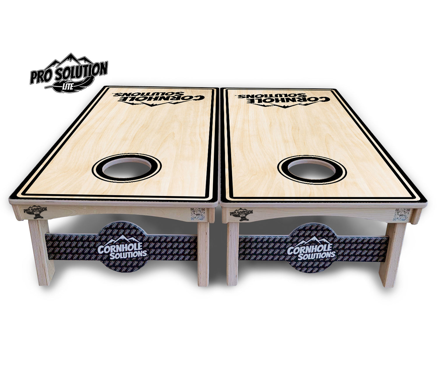 Pinstripe CS Logo Cornhole Boards - Pro Solution Lite Series