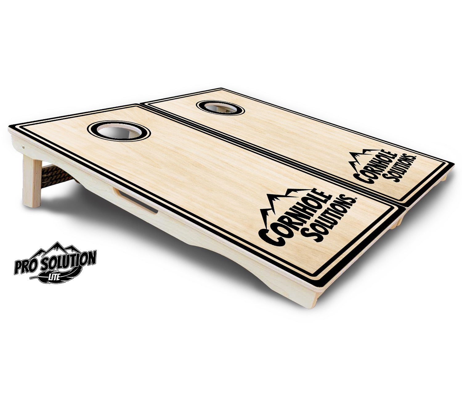 Pinstripe CS Logo Cornhole Boards - Pro Solution Lite Series