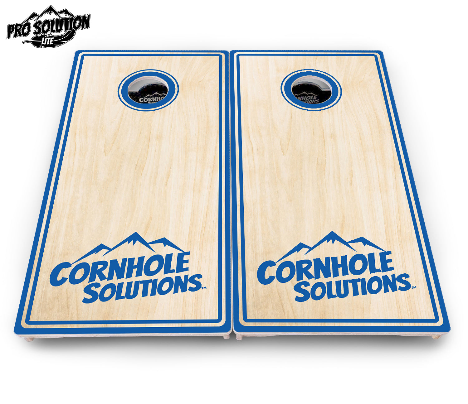 Pinstripe CS Logo Cornhole Boards - Pro Solution Lite Series