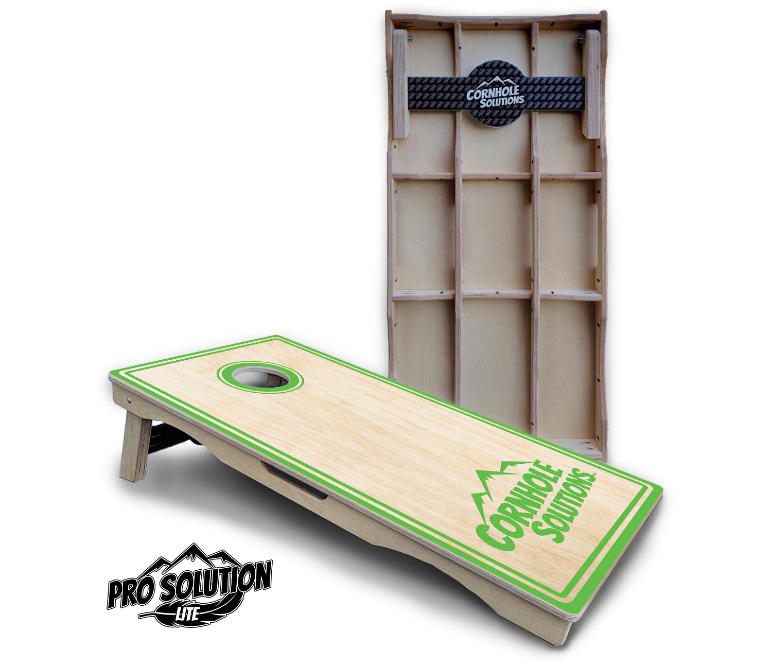 Pinstripe CS Logo Cornhole Boards - Pro Solution Lite Series