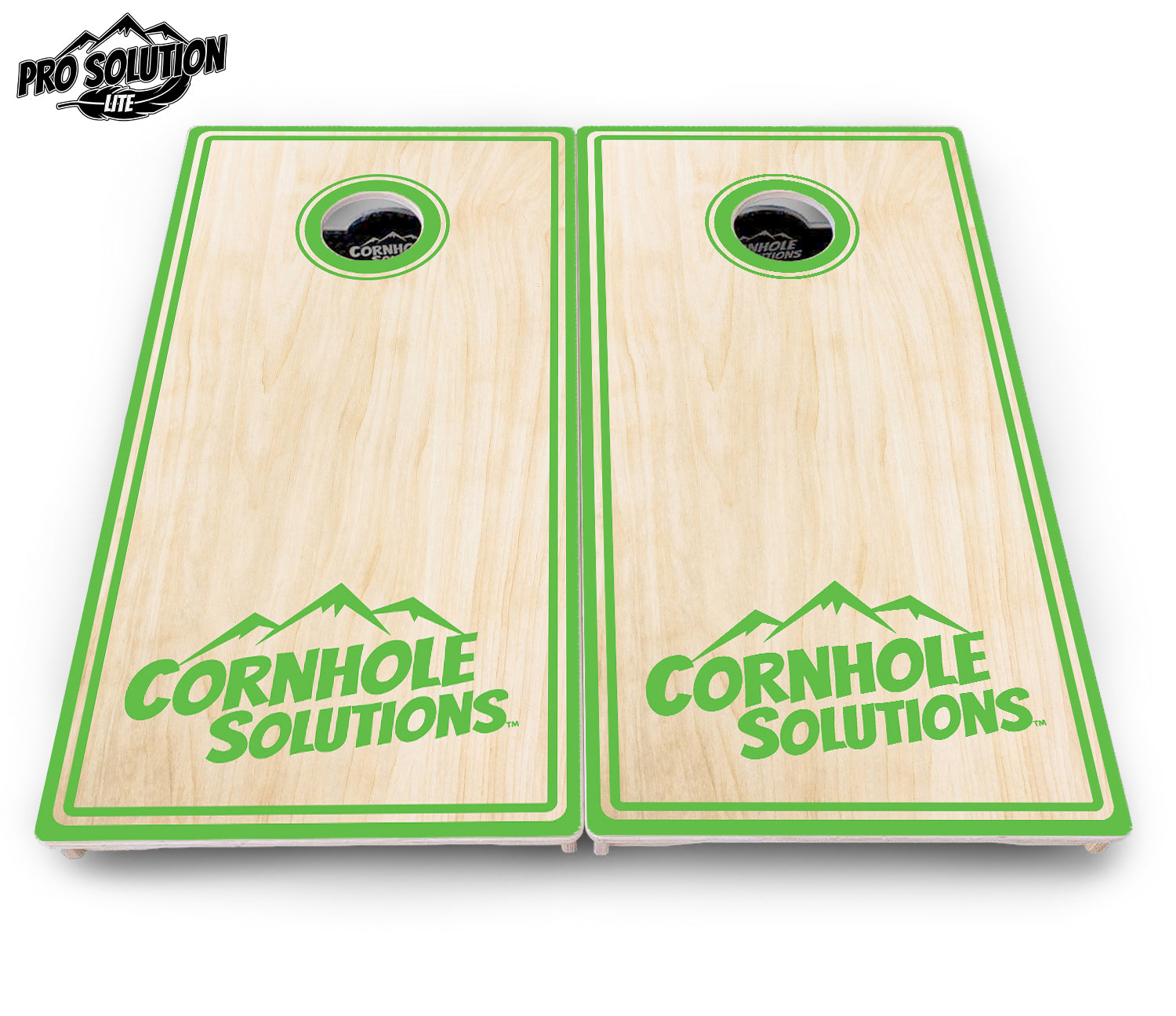 Pinstripe CS Logo Cornhole Boards - Pro Solution Lite Series