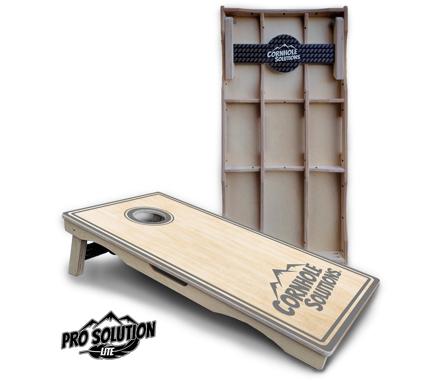 Pinstripe CS Logo Cornhole Boards - Pro Solution Lite Series