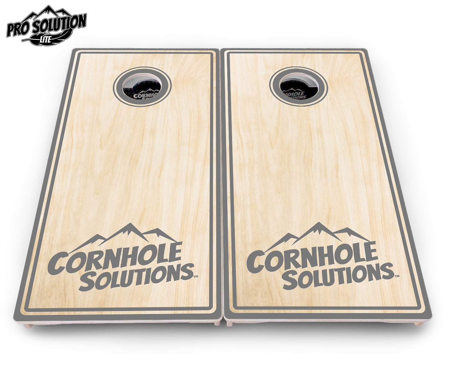 Pinstripe CS Logo Cornhole Boards - Pro Solution Lite Series