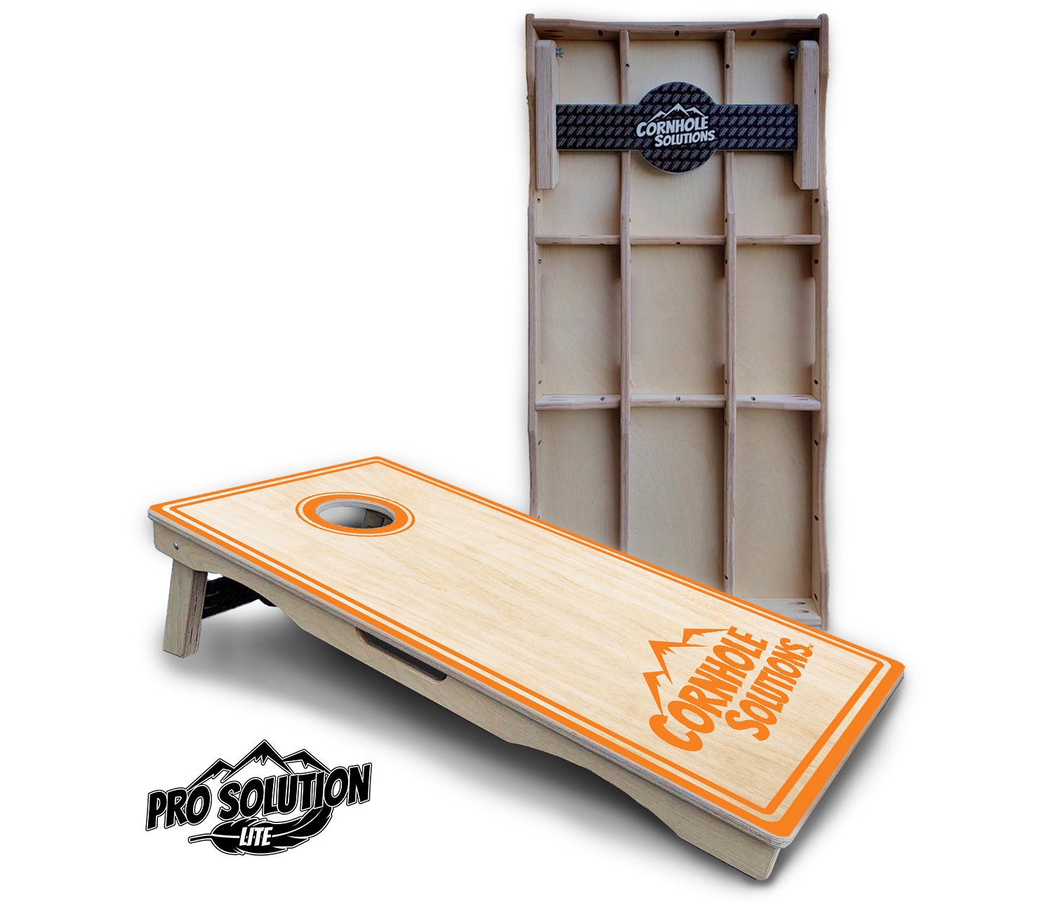 Pinstripe CS Logo Cornhole Boards - Pro Solution Lite Series