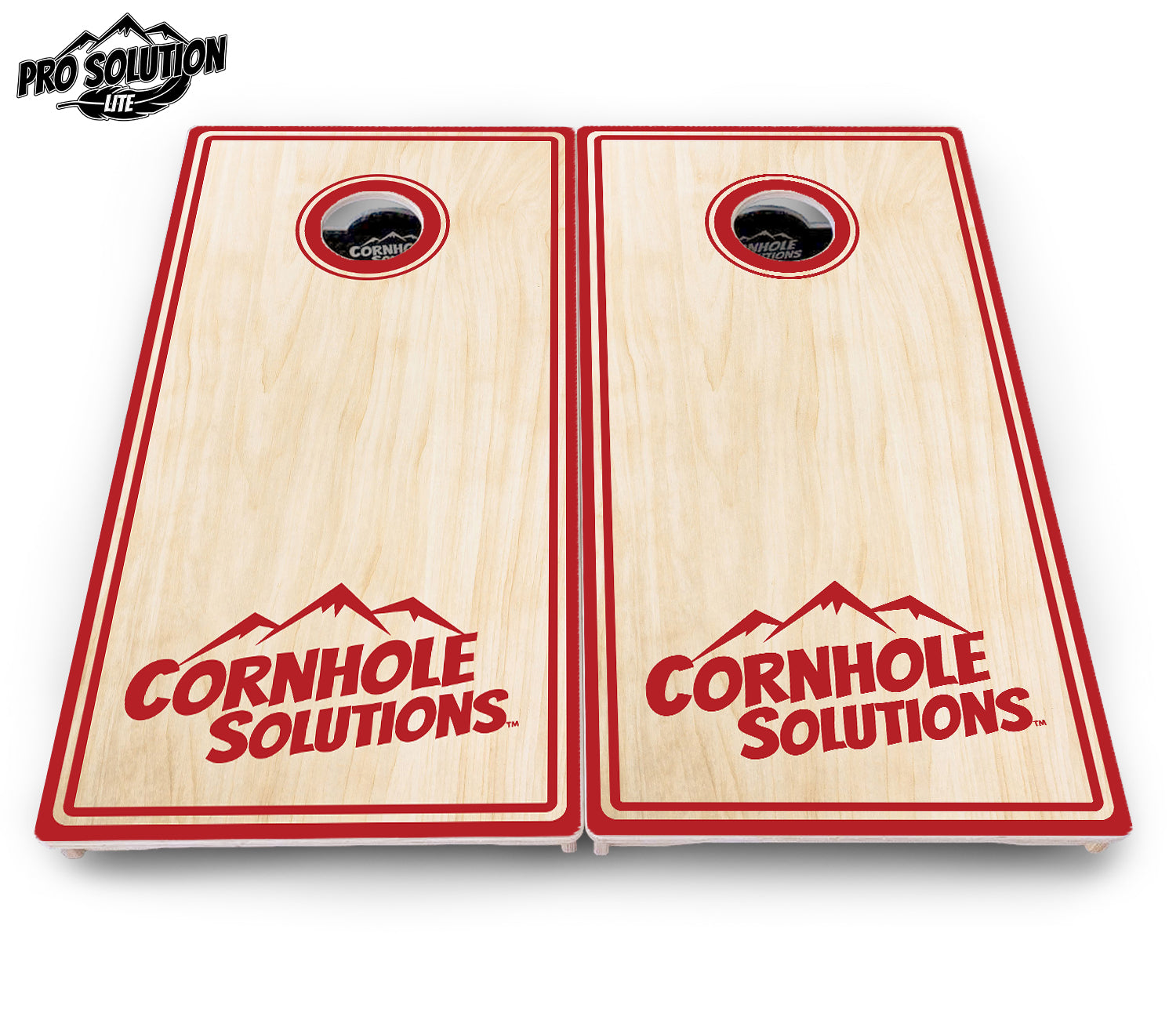Pinstripe CS Logo Cornhole Boards - Pro Solution Lite Series