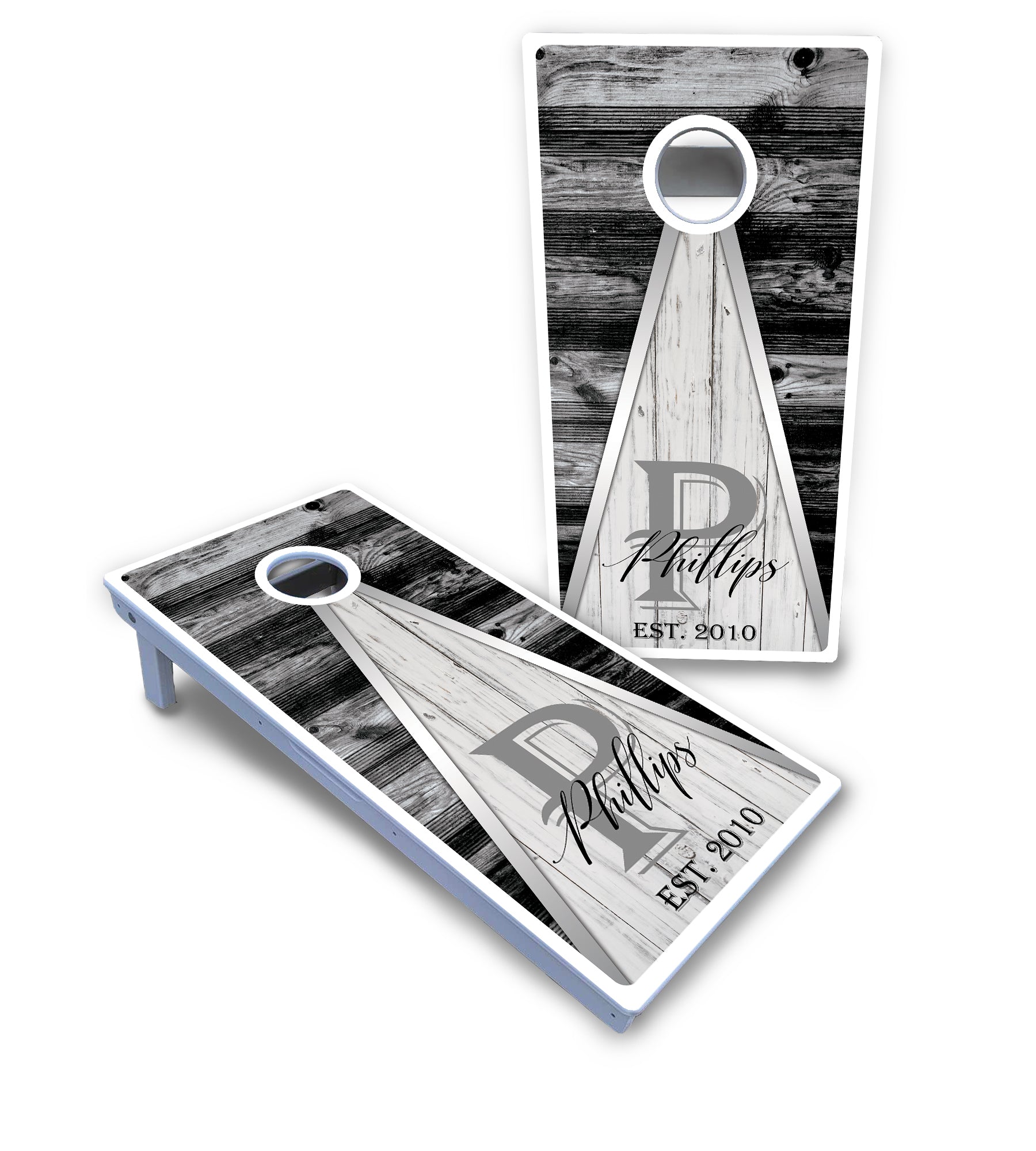 Wedding Triangle Cornhole Boards - All Weather Series