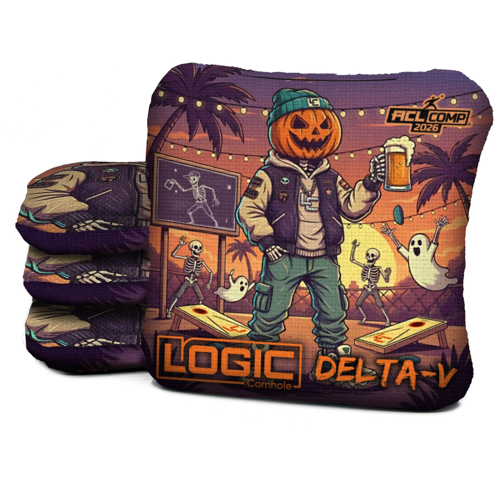 Logic Cornhole - Jack-O-Slinger - ACL PRO 2026 BAGS - MULTIPLE BAG SERIES - Set of 4 bags