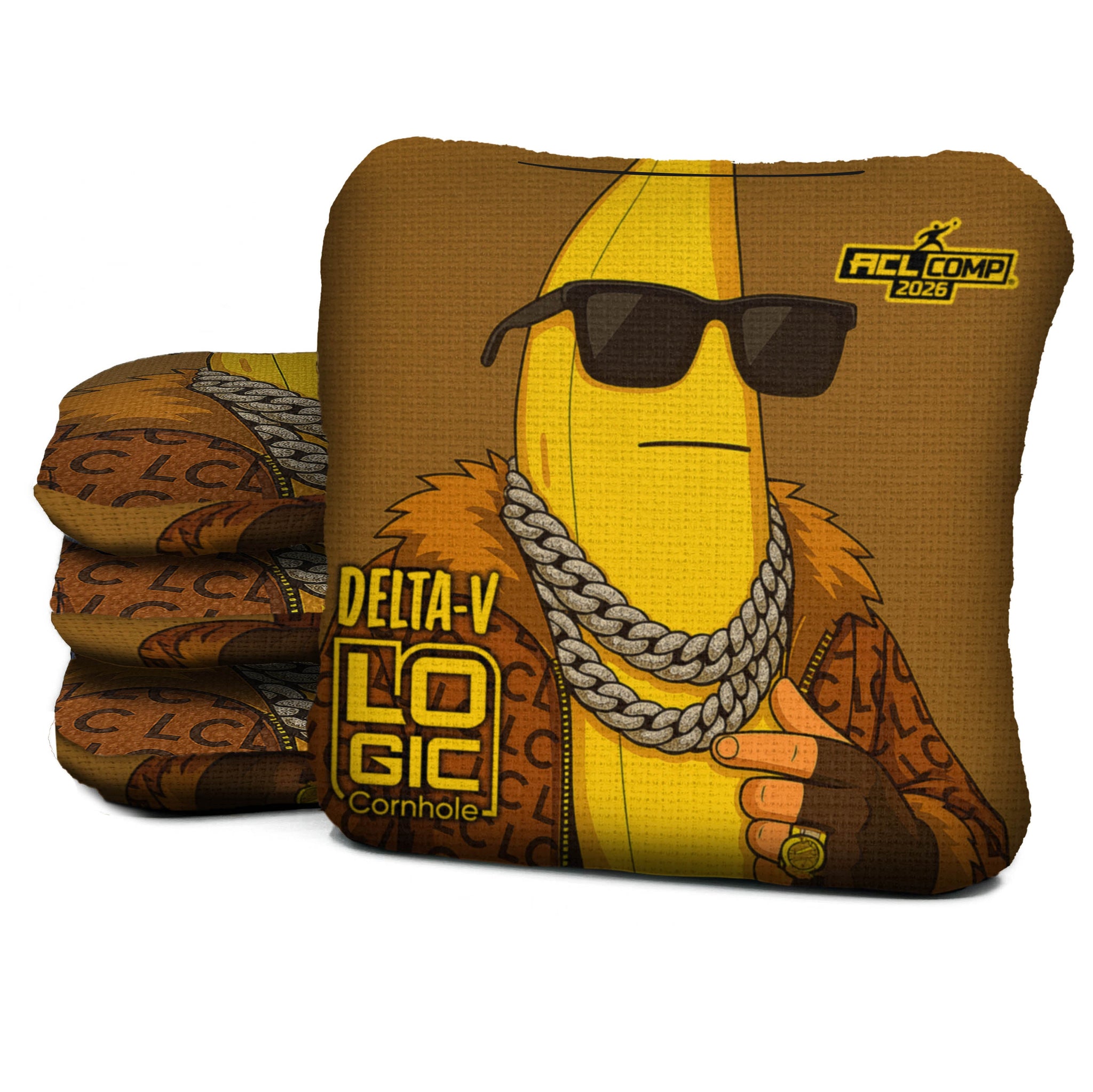 Logic Cornhole Banana Swag - ACL PRO 2026 BAGS - MULTIPLE BAG SERIES - Set of 4 bags